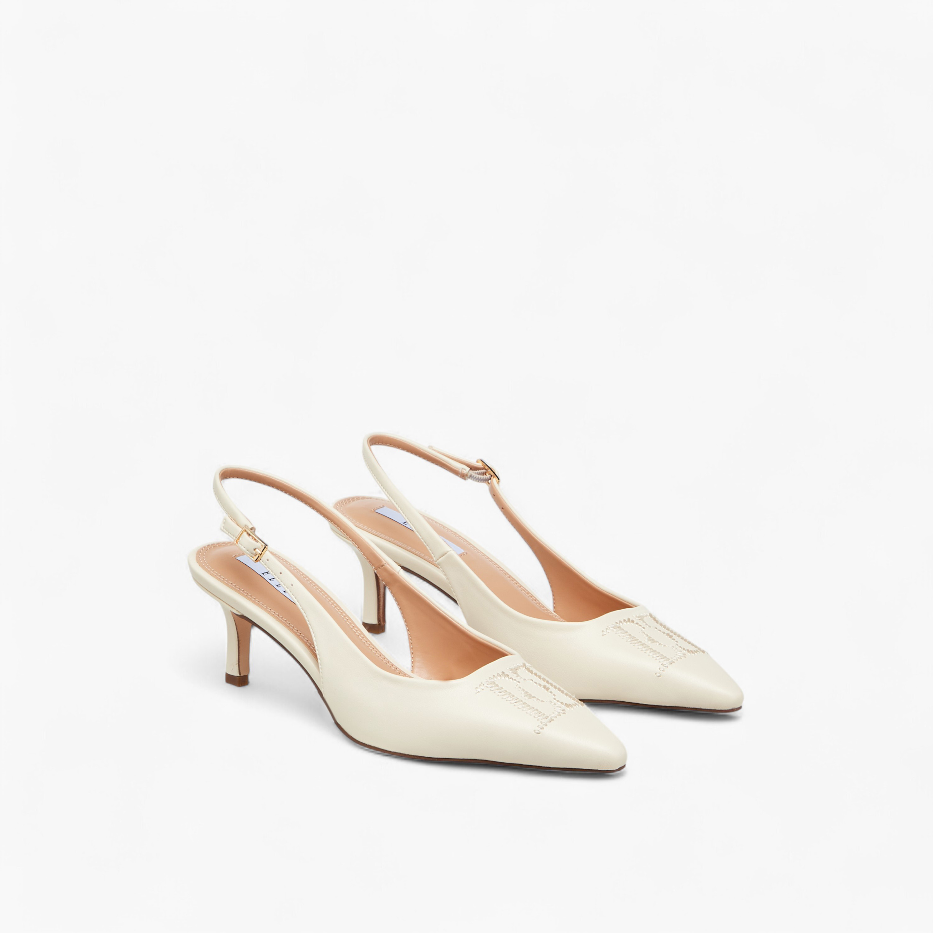 Elle Women's Pointed Toe Shoes with Stiletto Heels and Buckle Closure-women-shoes-heels-image-6
