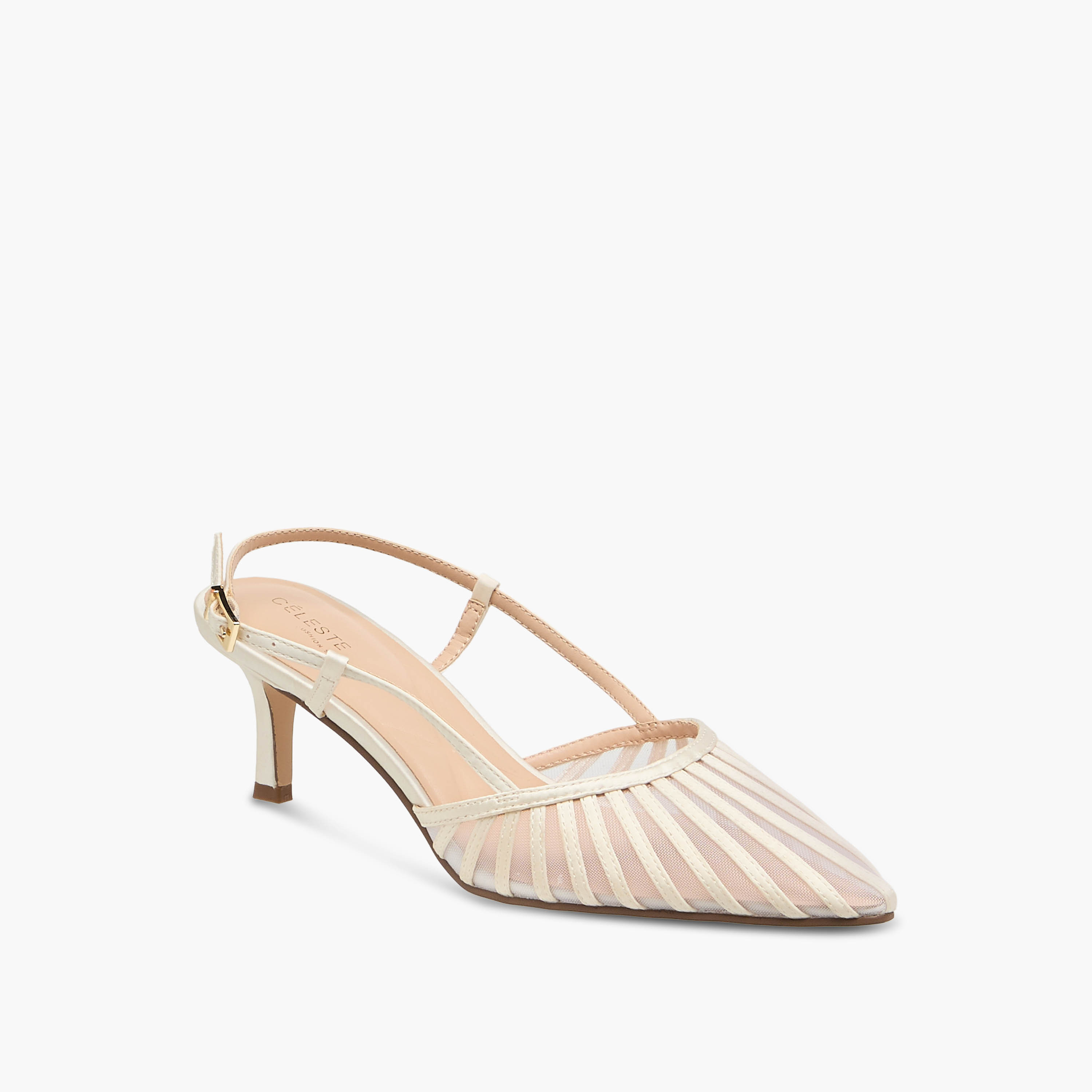حذاء مقلم بكعب صغير للنساء من سيليست-women-shoes-heels-image-2