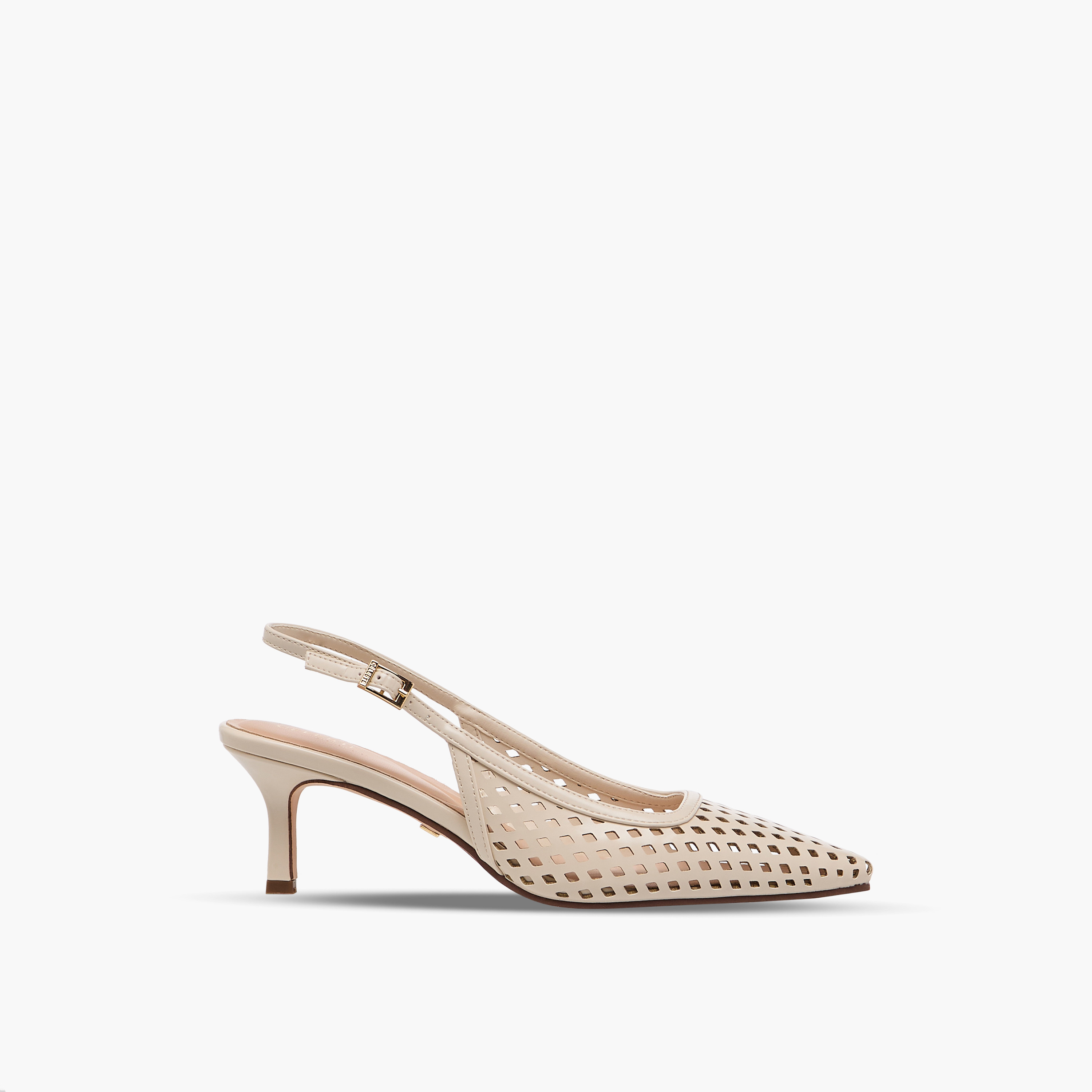 حذاء بحزام خلفي وتفاصيل مفرغة بالليزر وكعب صغير للنساء من سيليست-women-shoes-heels-image-3