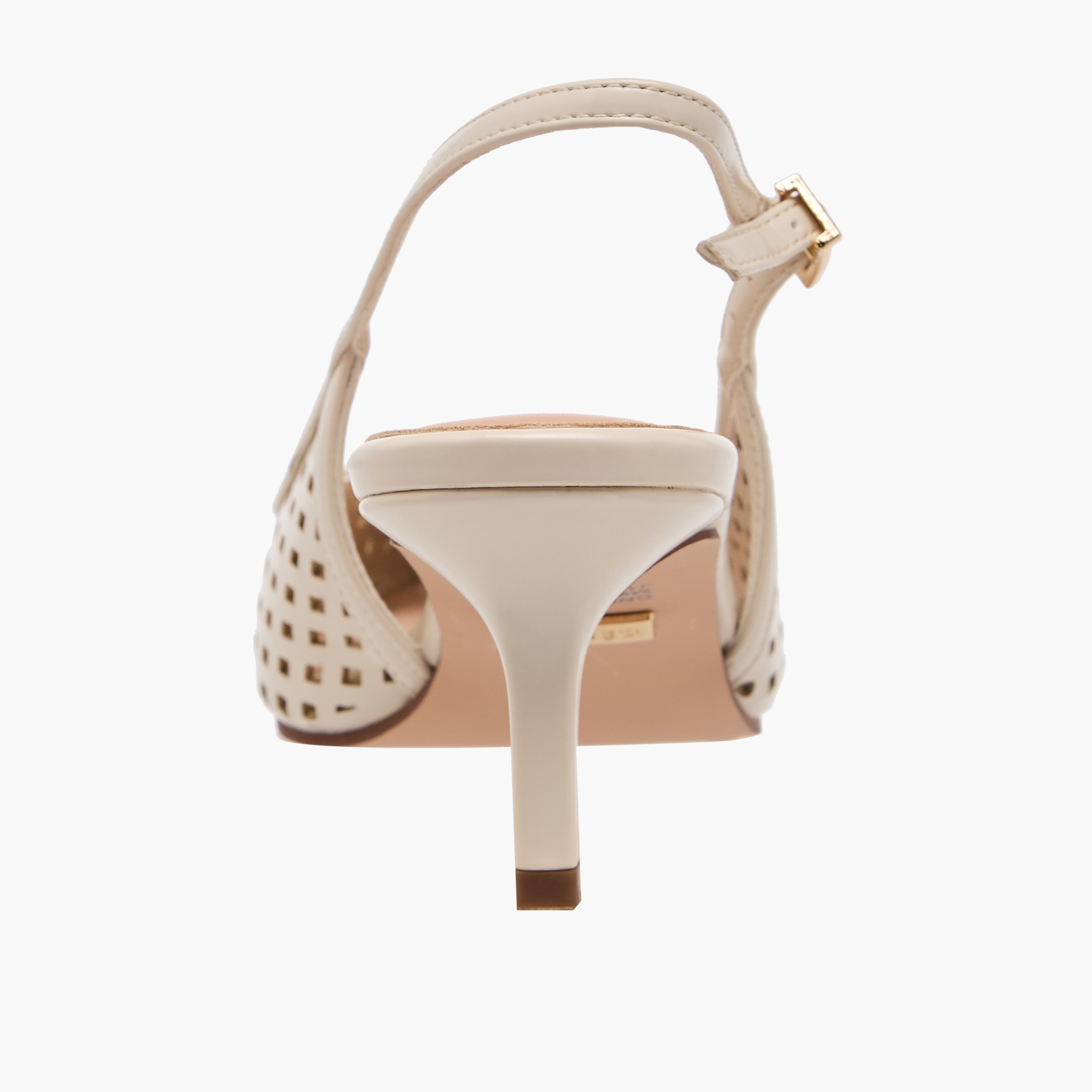 حذاء بحزام خلفي وتفاصيل مفرغة بالليزر وكعب صغير للنساء من سيليست-women-shoes-heels-image-5