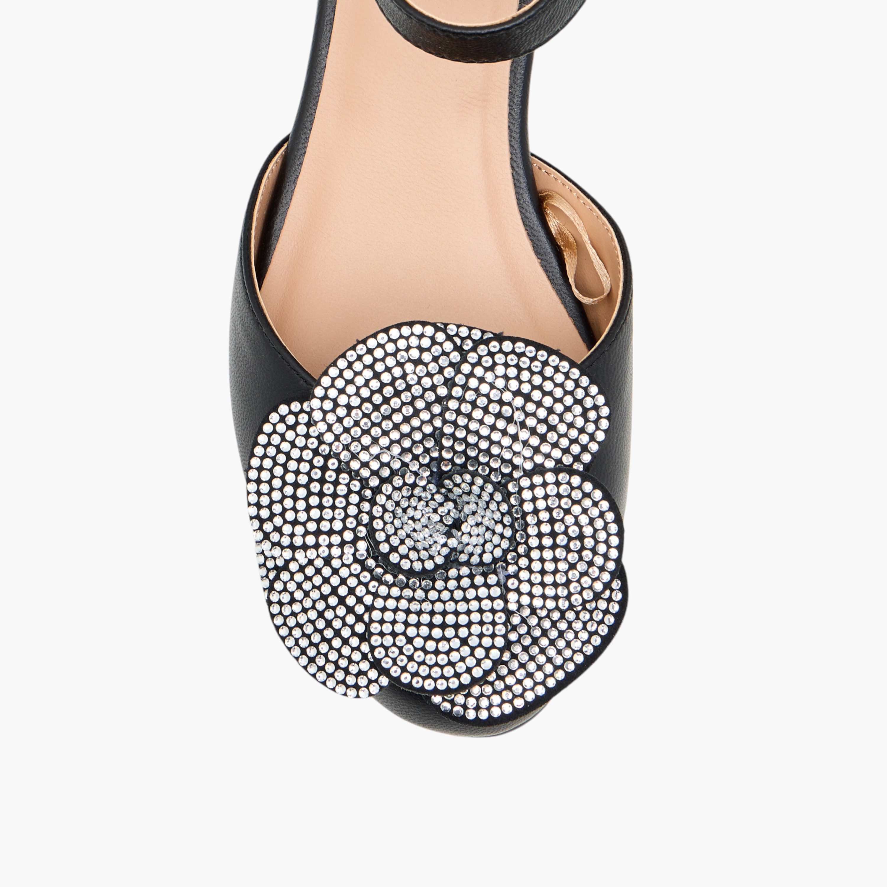 Pablosky Girls' Floral Embellished Block Heeled Sandals with Hook and Loop Closure-girls-shoes-sandals-image-4