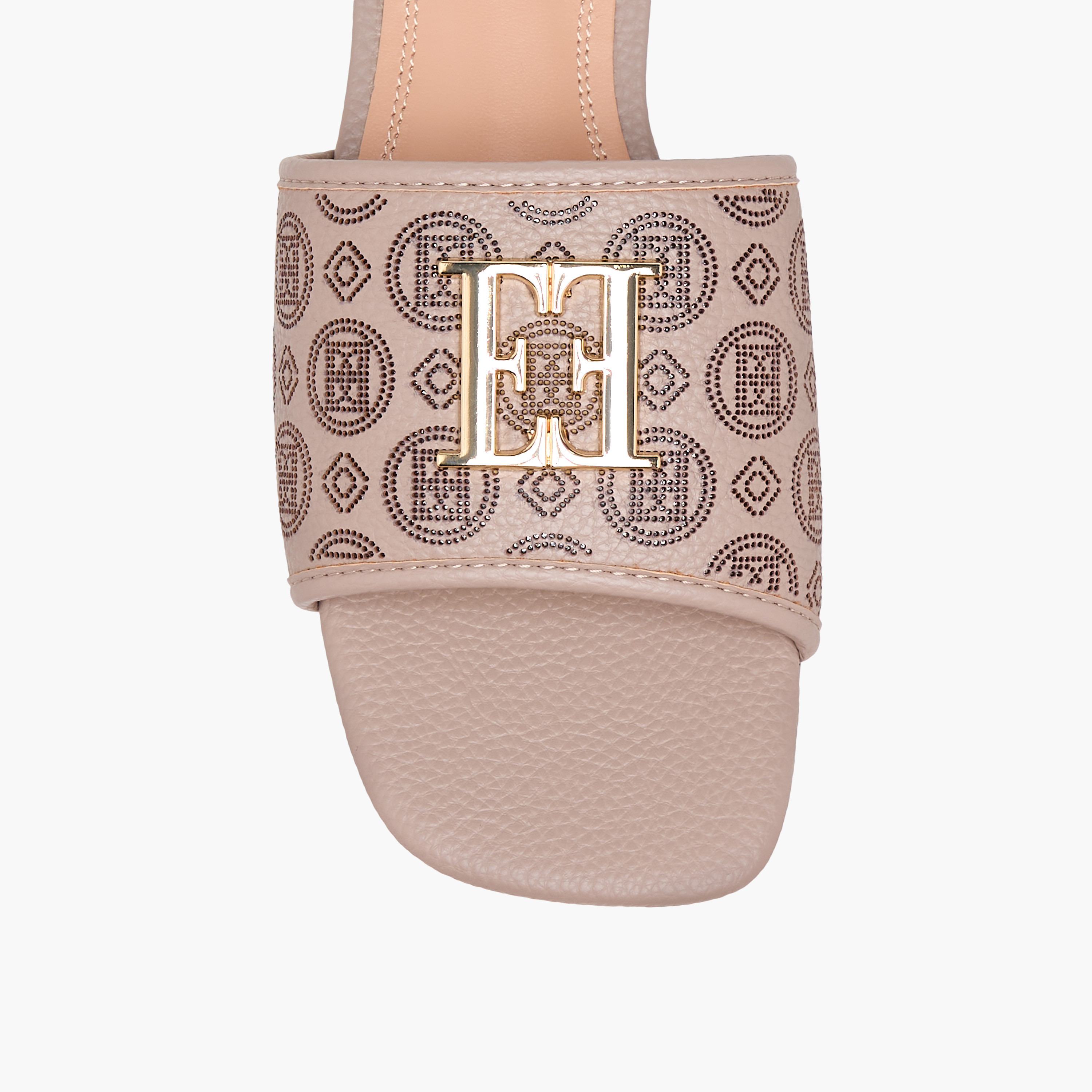 Elle Women's Laser Cut Detail Slip-On Flat Sandals-women-shoes-flats-sandals-image-4