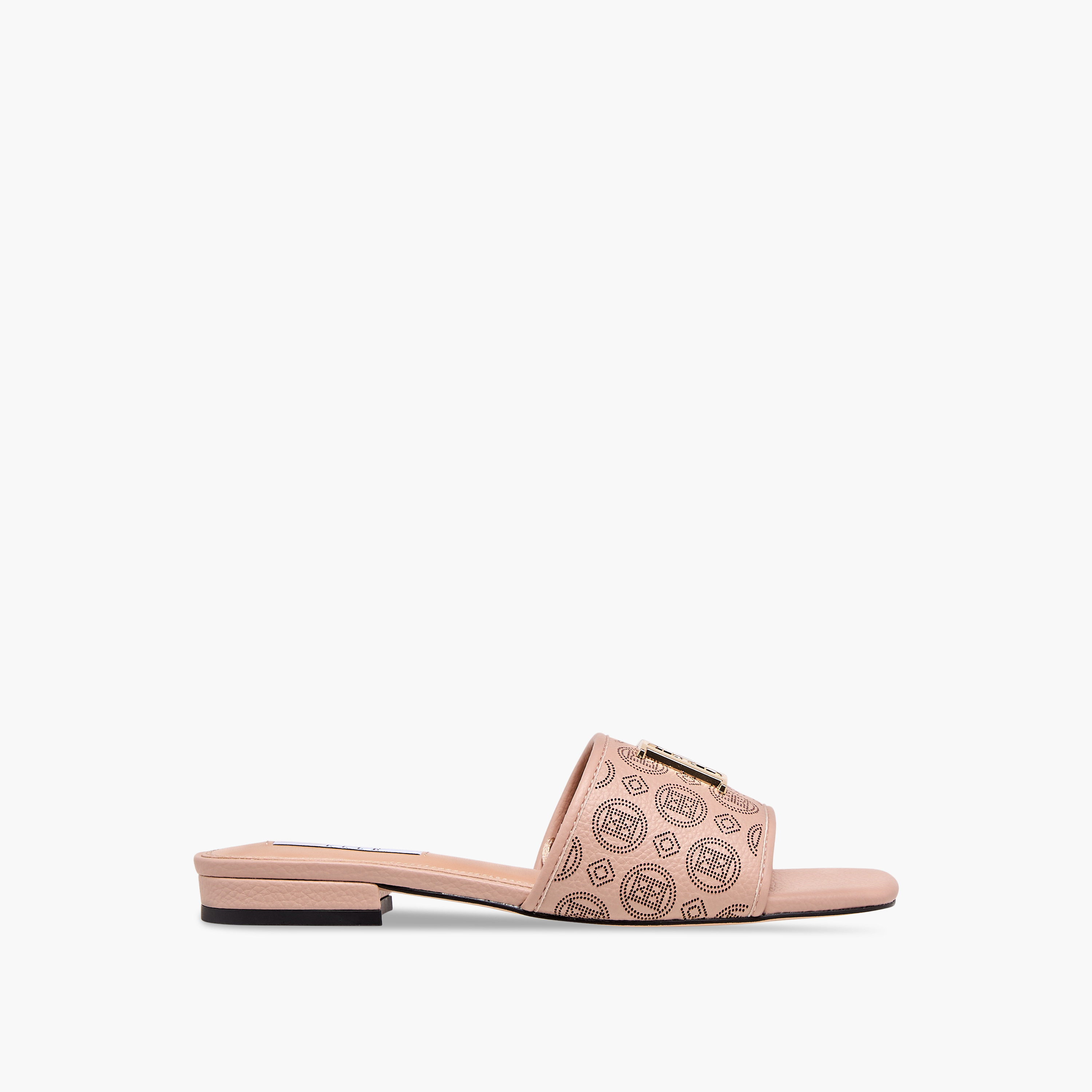 Elle Women's Laser Cut Detail Slip-On Flat Sandals-women-shoes-flats-sandals-image-3