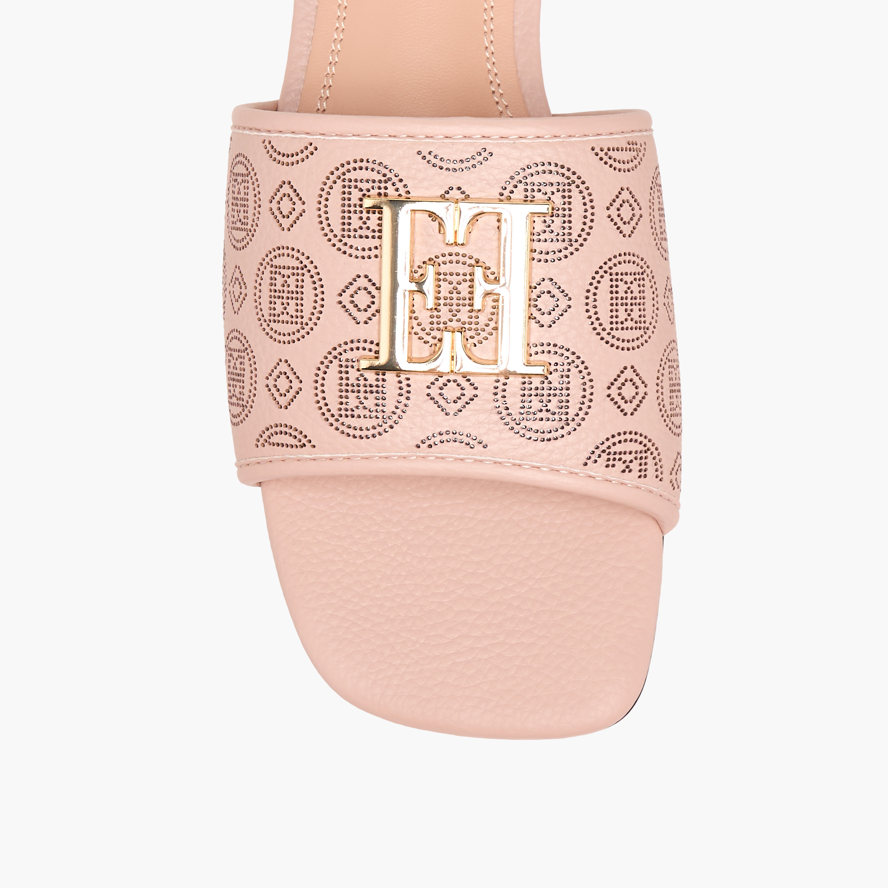 Elle Women's Laser Cut Detail Slip-On Flat Sandals-women-shoes-flats-sandals-image-4