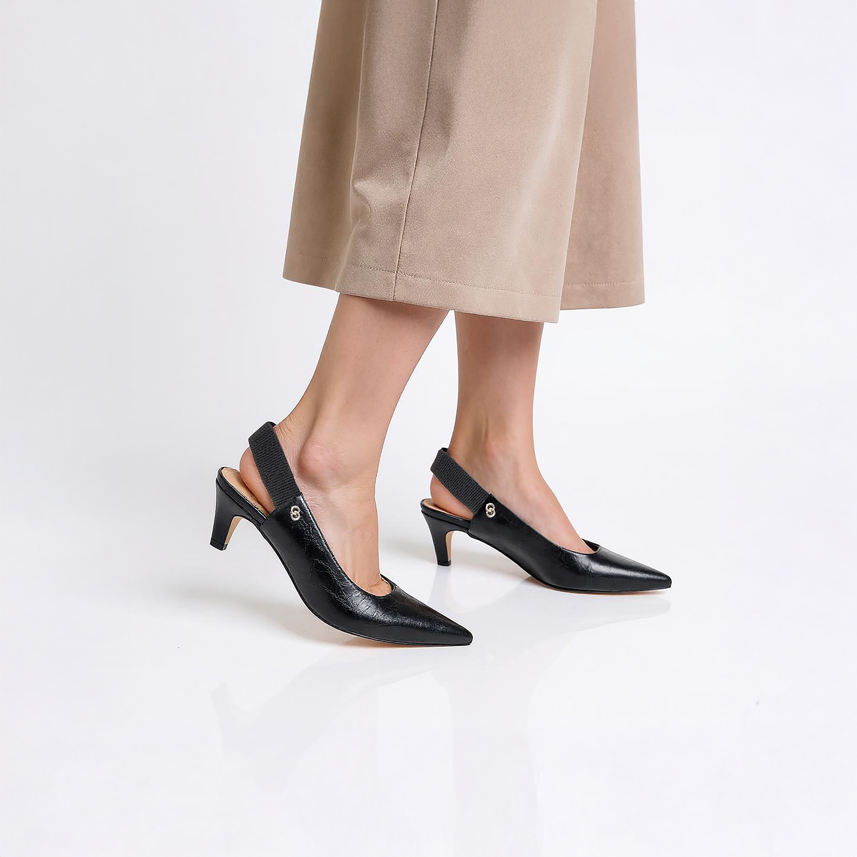 Celeste Women's Solid Slingback Shoes with Kitten Heels-women-shoes-heels-image-2