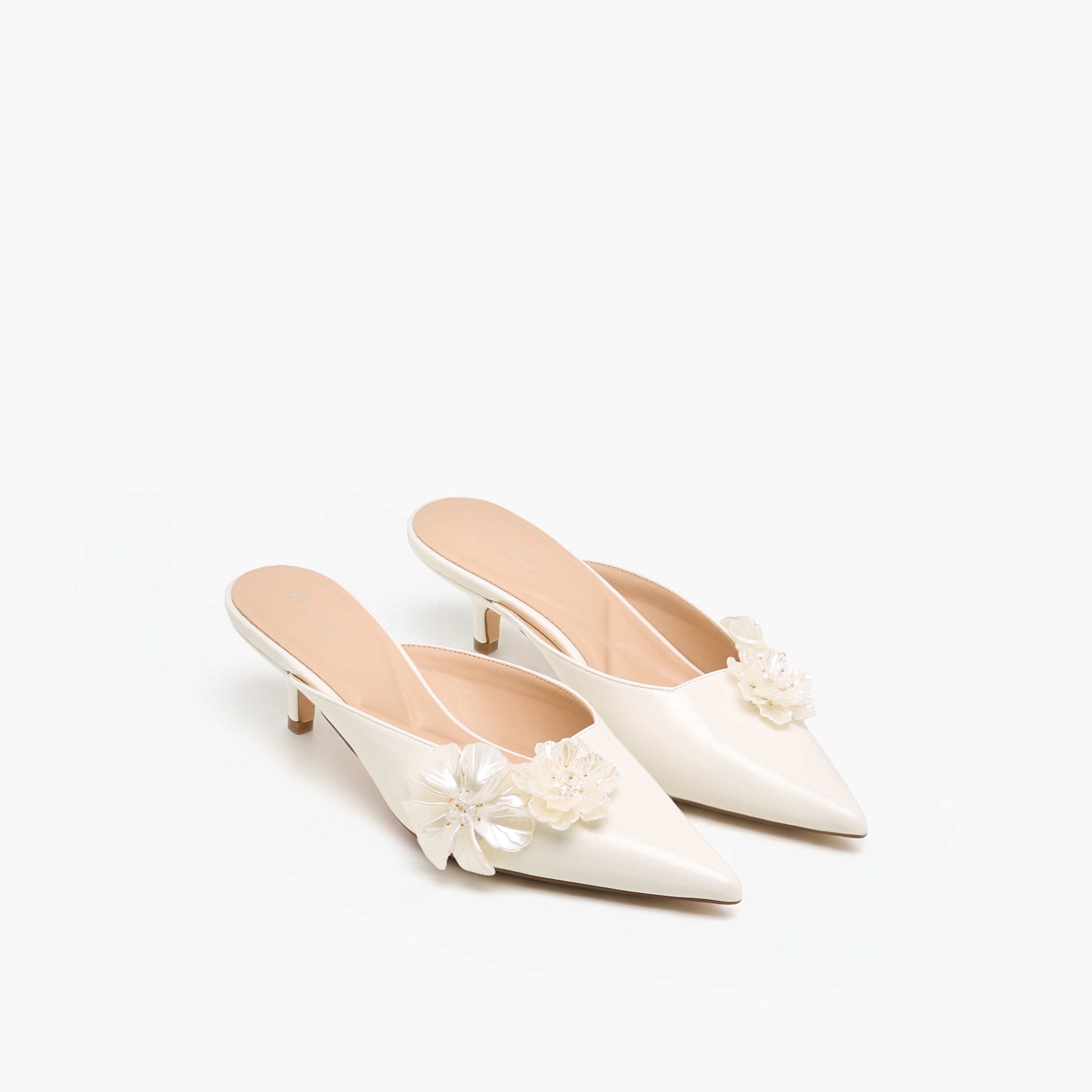 Celeste Women Floral Applique Mules-women-shoes-heels-image-1
