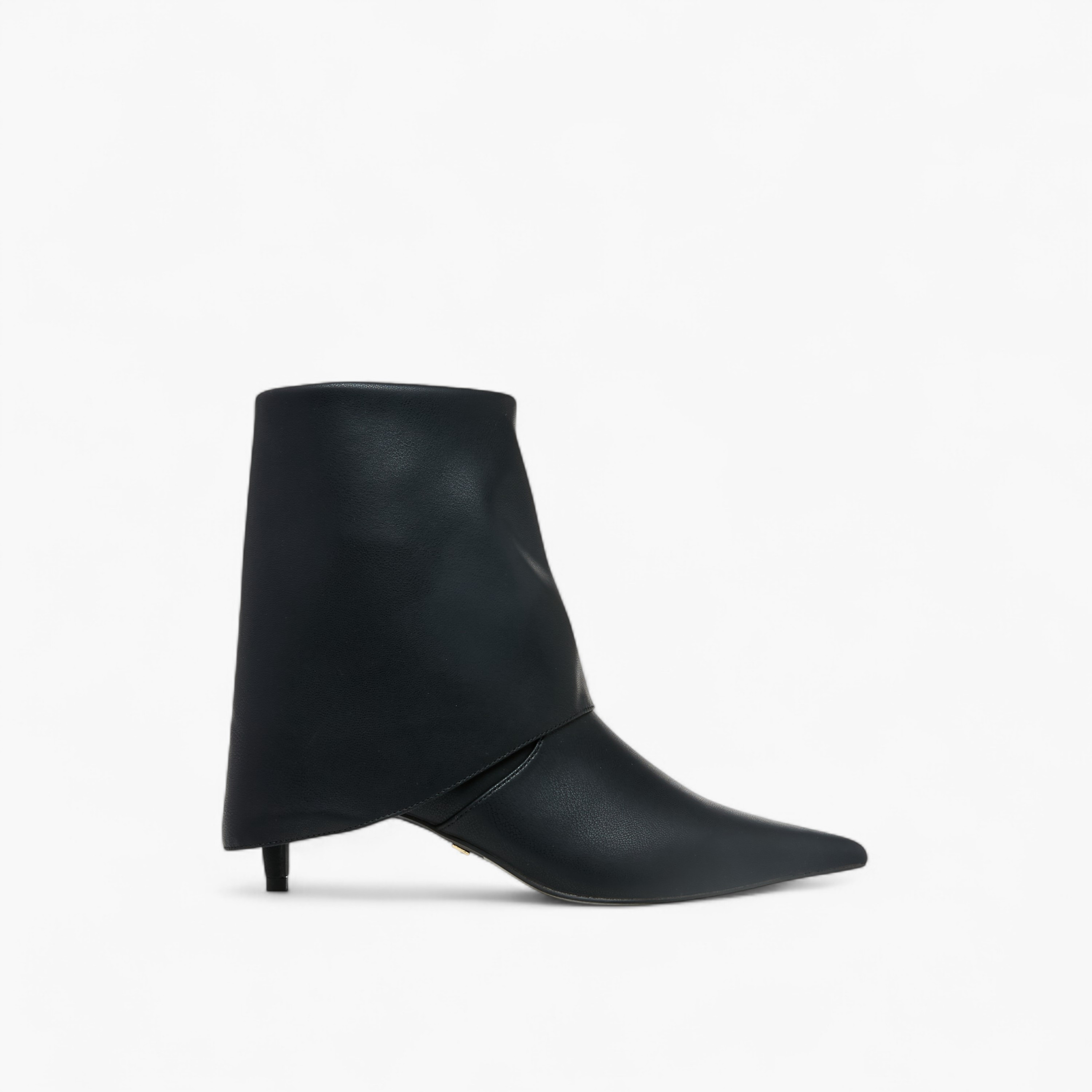 Celeste Women's Solid Ankle Boots with Zip Closure and Kitten Heels-women-shoes-boots-image-3