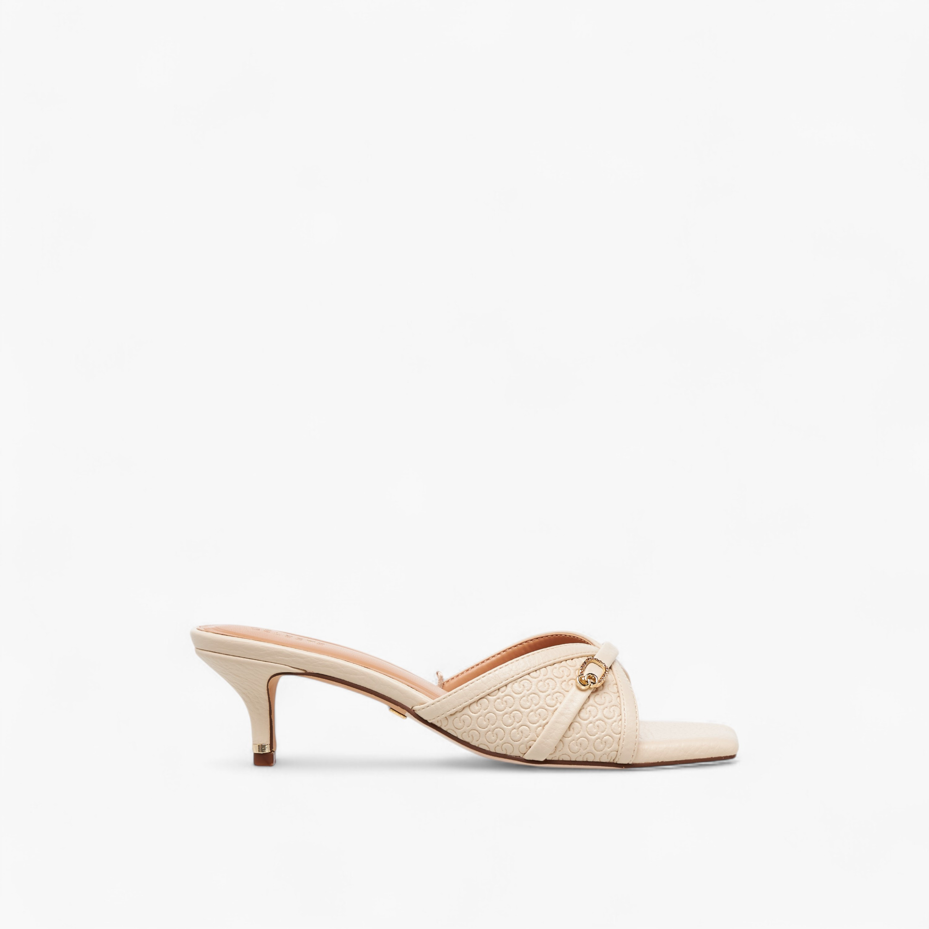 Celeste Women's Monogram Embossed Slip-On Sandals with Kitten Heels-women-shoes-sandals-heeled-image-3