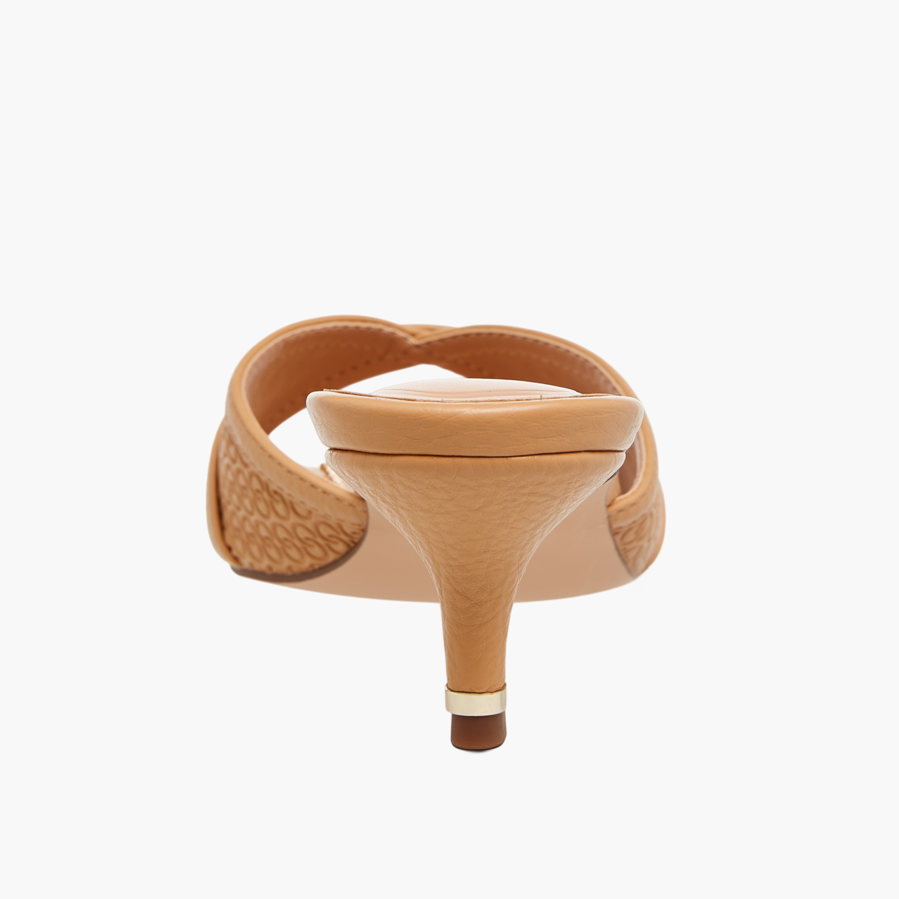 صندل بنقوش مونوجرام سهل الارتداء بكعب صغير للنساء من سيليست-women-shoes-sandals-heeled-image-5