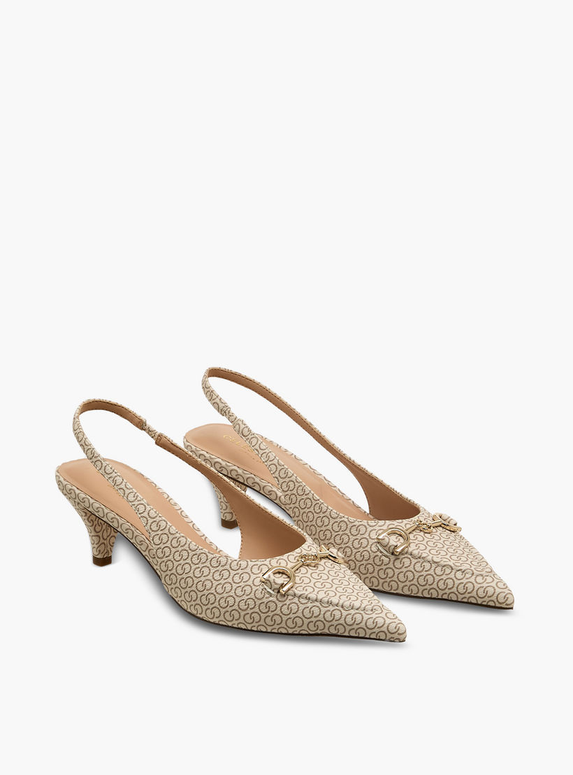 Celeste Women Monogram Print Kitten Heel Slingback Shoes-women-shoes-heels-image-1
