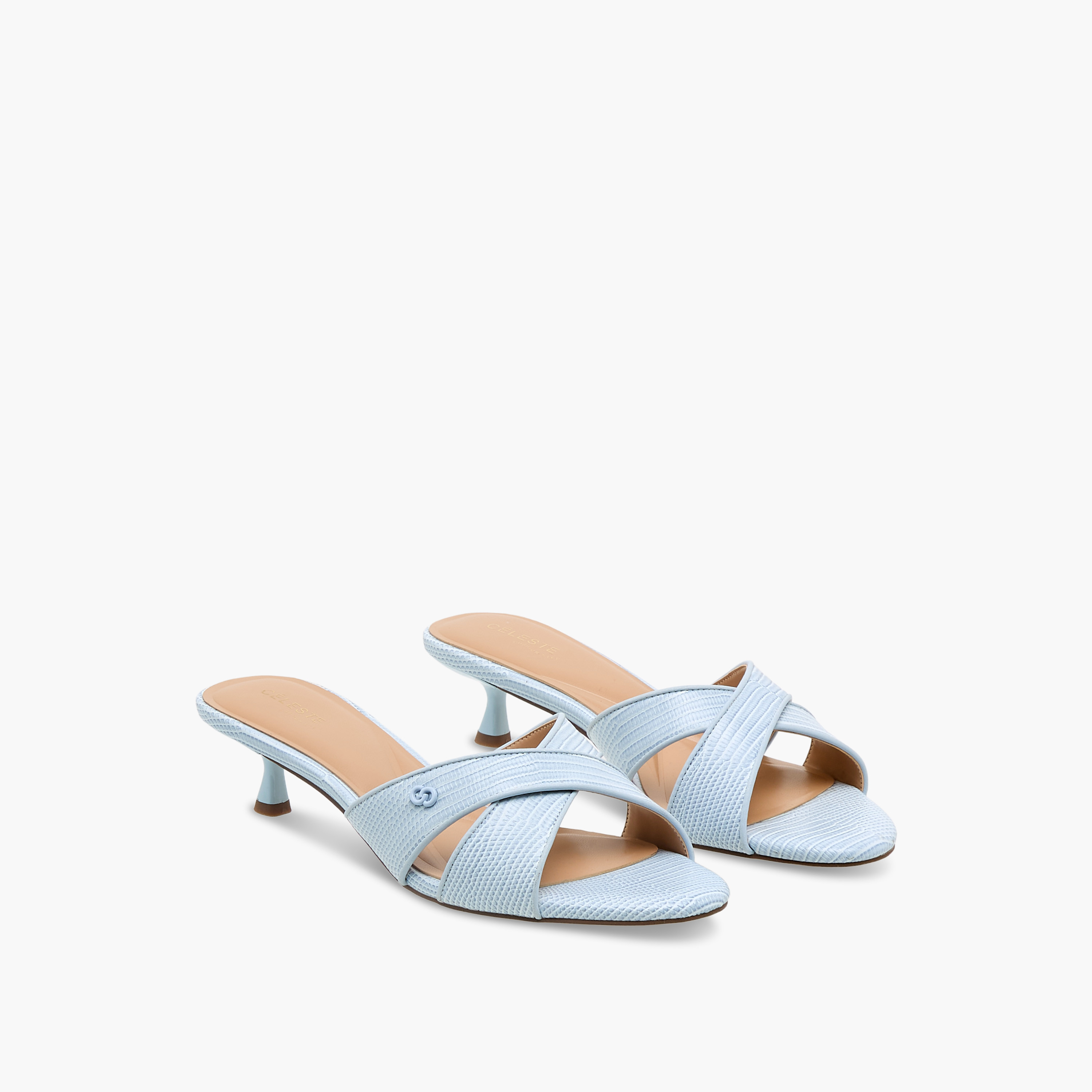 صندل سهل الارتداء بأحزمة متقاطعة وكعب صغير للنساء من سيليست-women-shoes-sandals-heeled-image-1