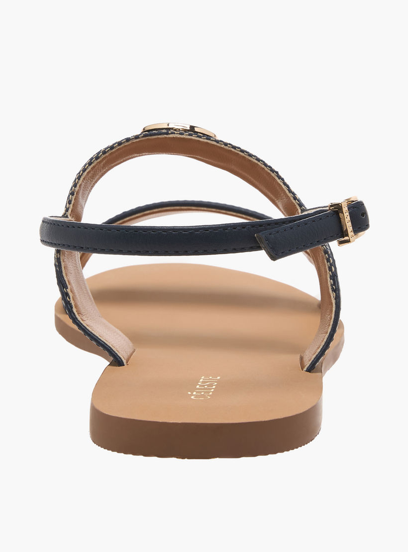 صندل بإبزيم إغلاق وطبعات للنساء من سيليست-women-shoes-flats-sandals-image-5