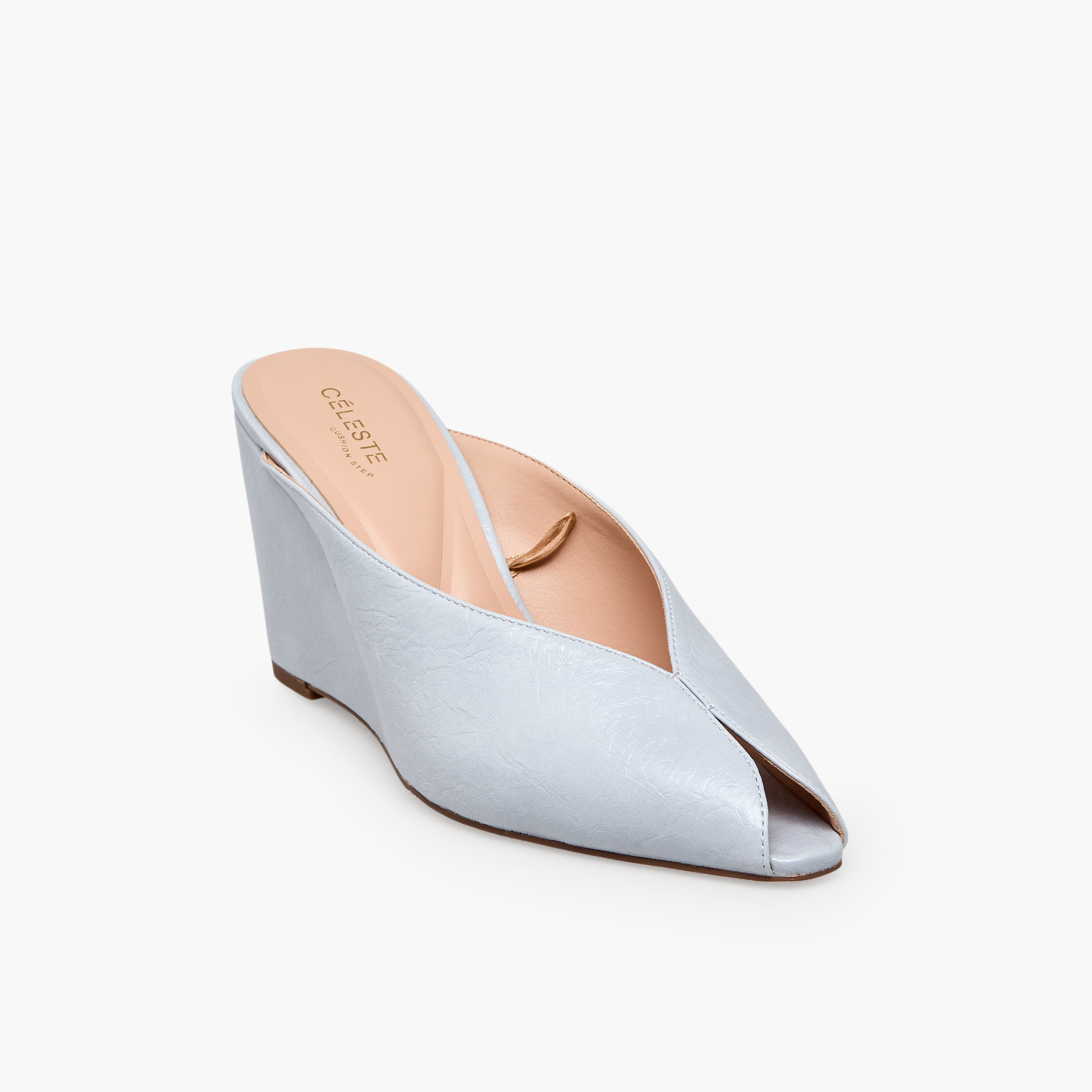 Celeste Women Crinkle Textured Wedge Heel Shoes-women-shoes-heels-image-2