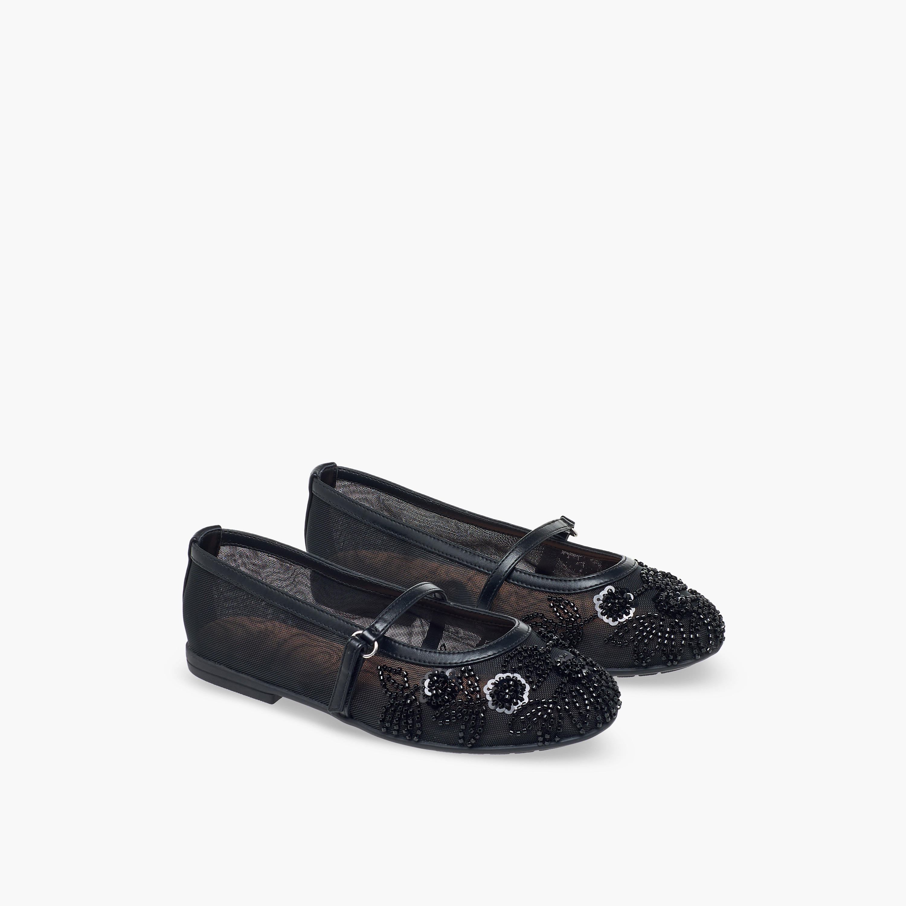 Celeste Girls Bead Embellished Mary Jane Shoes-girls-shoes-maryjanes-image-1