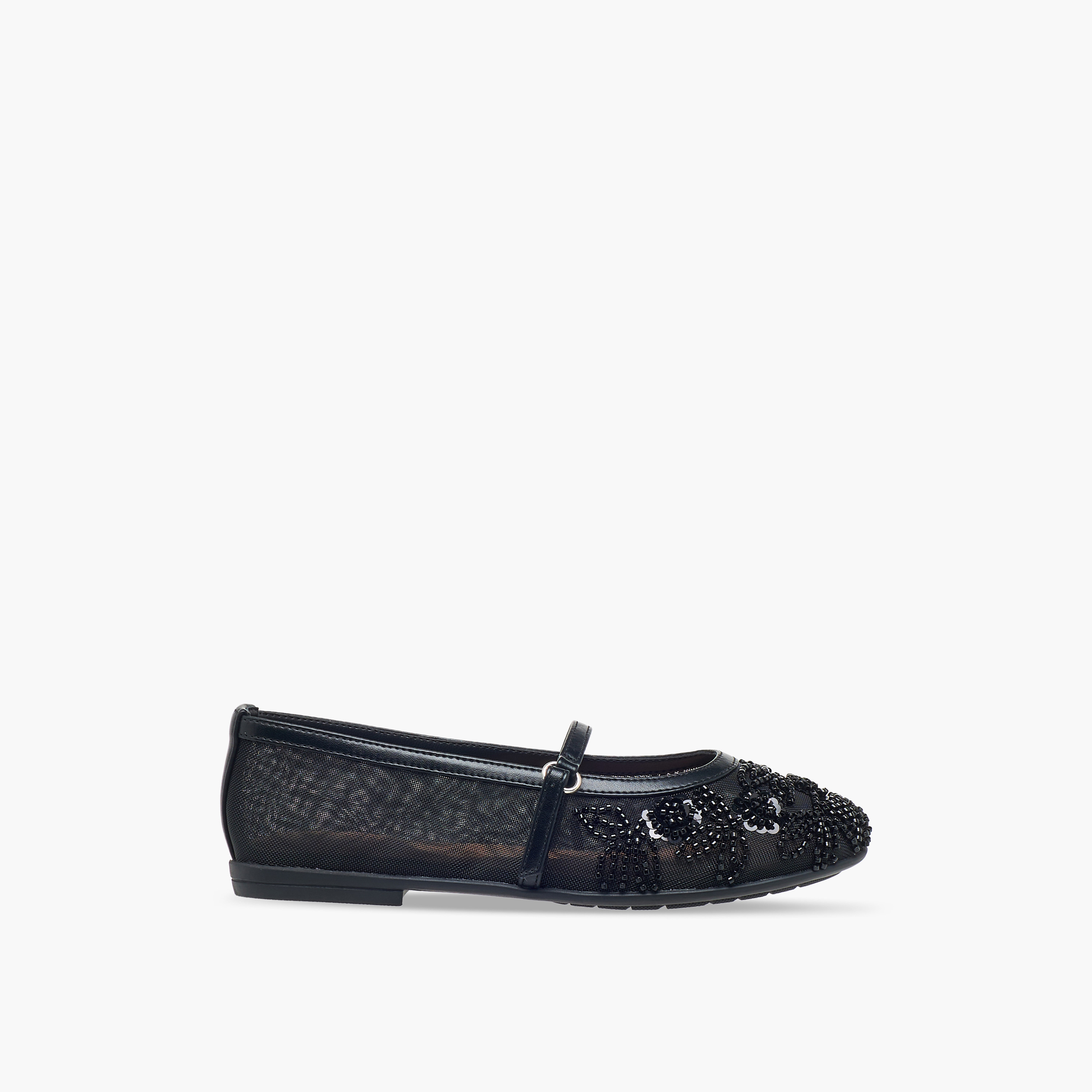 Celeste Girls Bead Embellished Mary Jane Shoes-girls-shoes-maryjanes-image-3