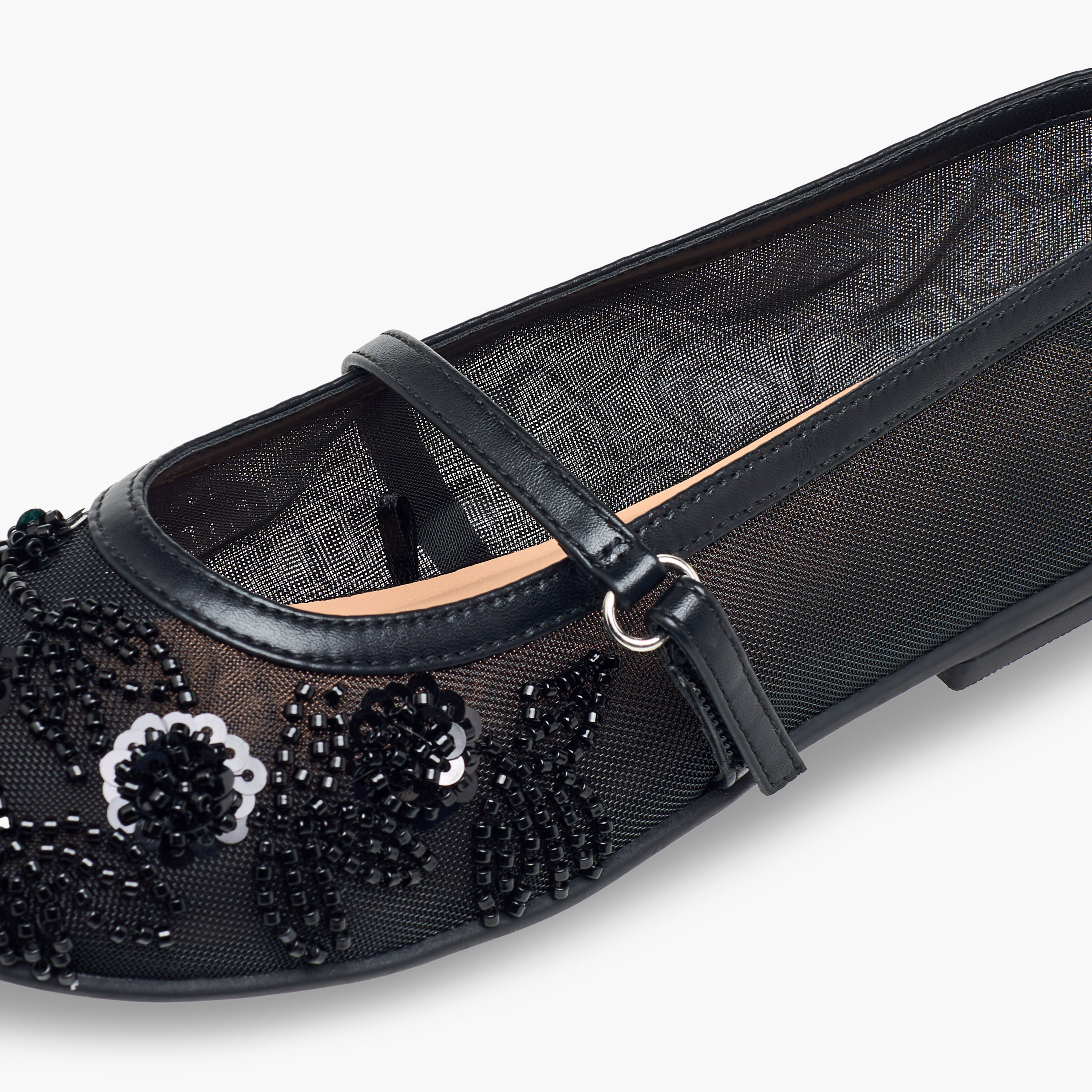 Celeste Girls Bead Embellished Mary Jane Shoes-girls-shoes-maryjanes-image-6