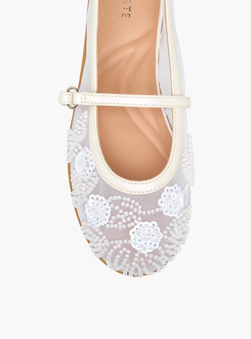 حذاء ماري جين بزينة خرز للفتيات من سيليست-girls-shoes-maryjanes-image-4
