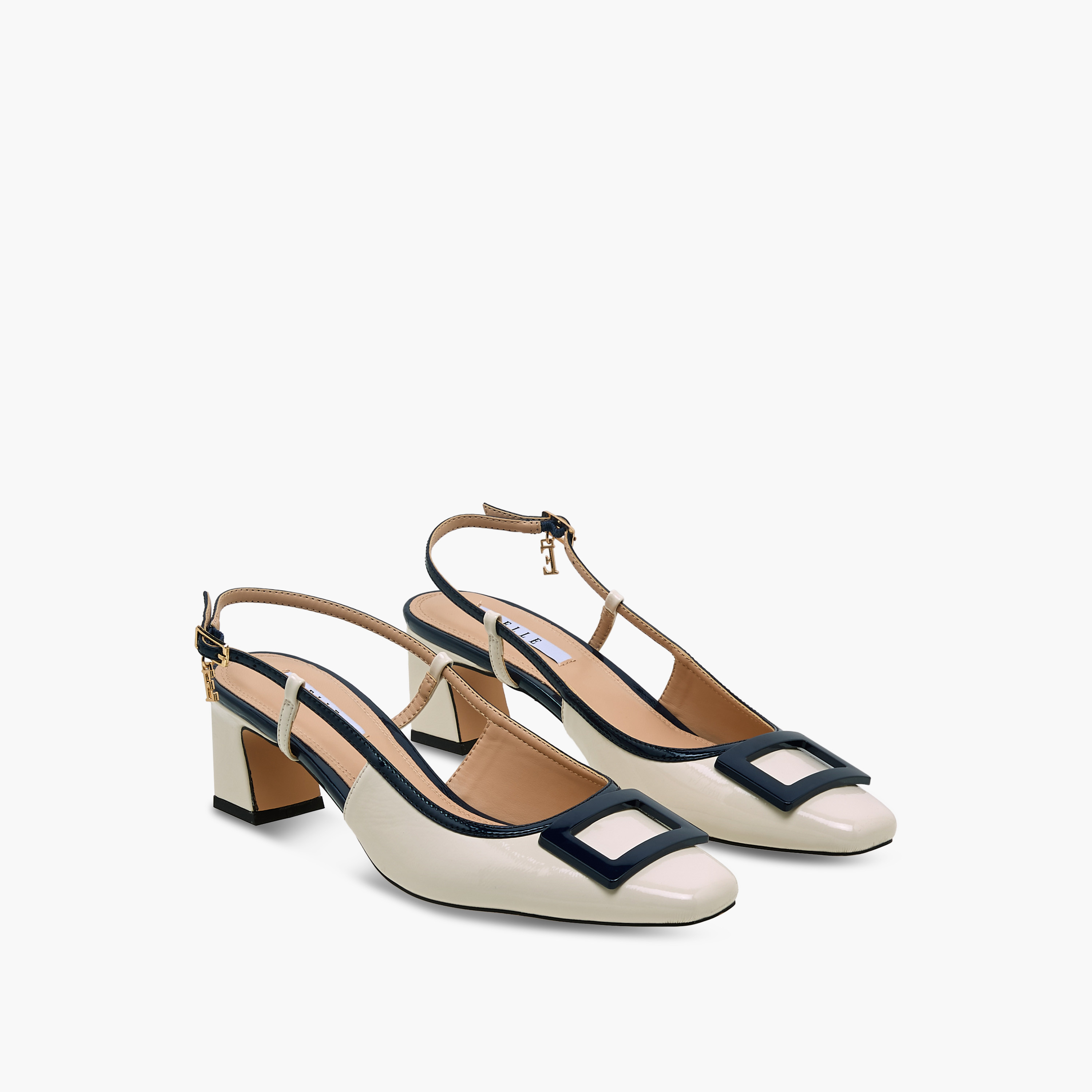 Elle Women Square Toe Block Heel Sandals-women-shoes-sandals-heeled-image-1