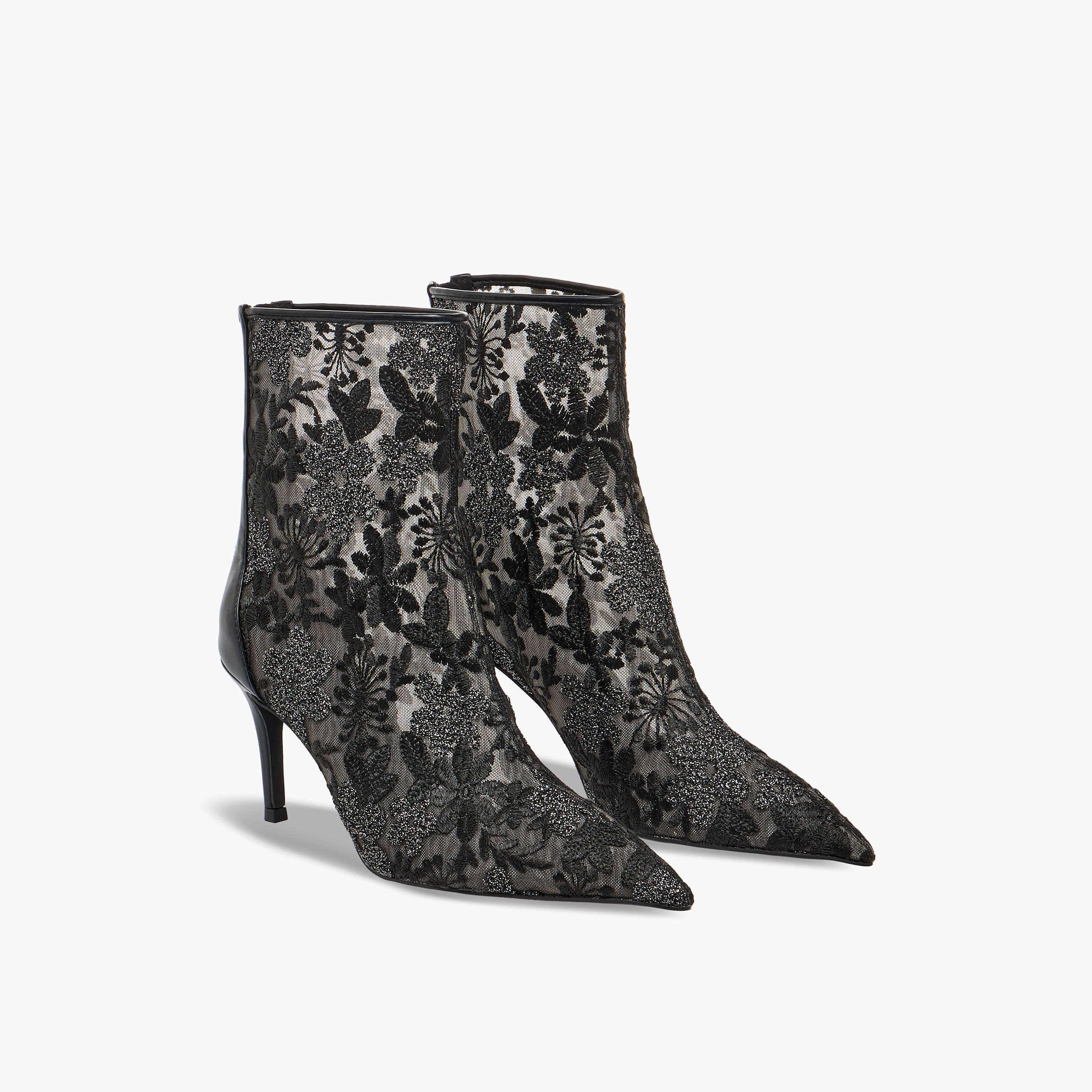 بوت بطول الكاحل بتفاصيل دانتيل للنساء من سيليست-women-shoes-boots-image-1