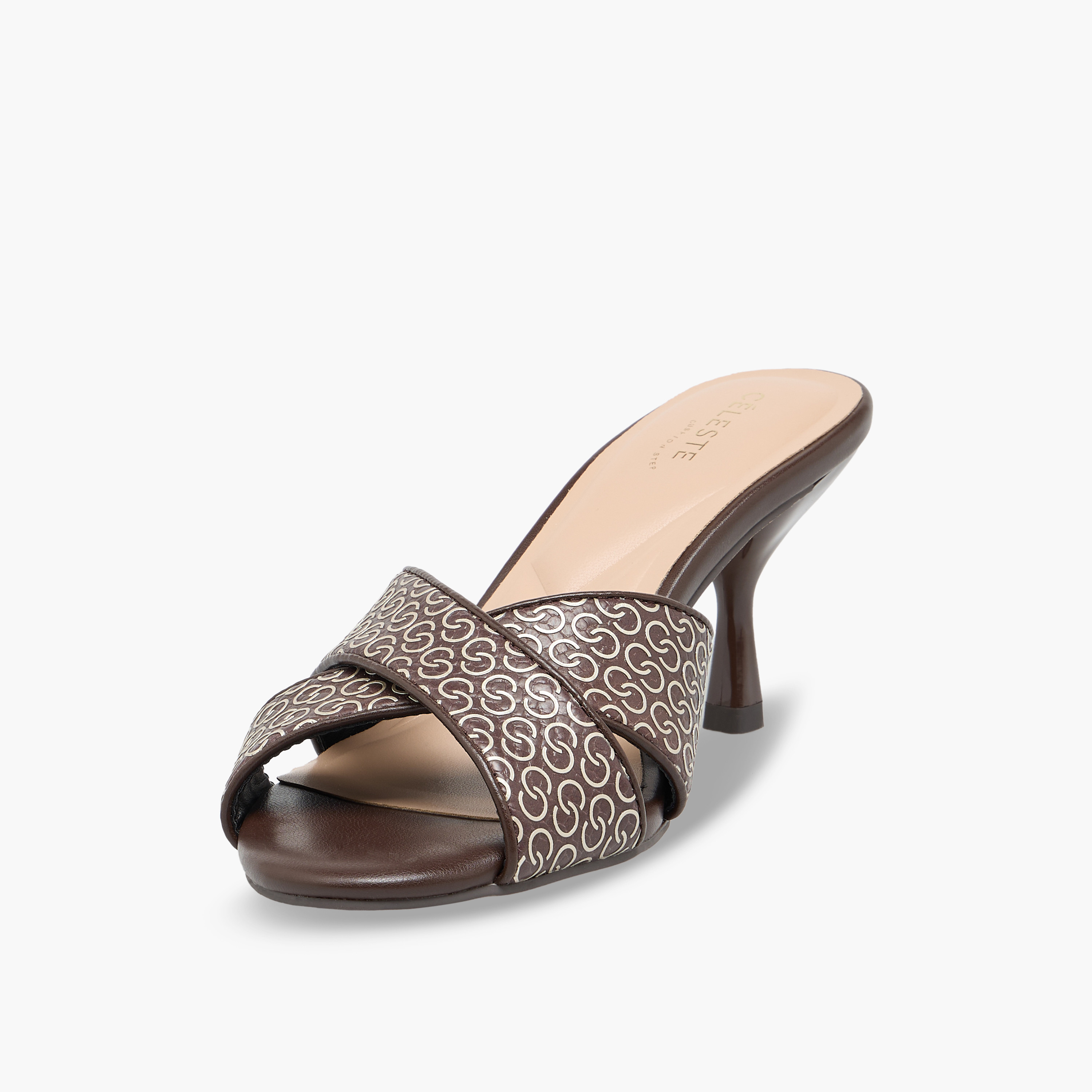 Celeste Women Monogram Print Stiletto Heel Sandals-women-shoes-sandals-heeled-image-4