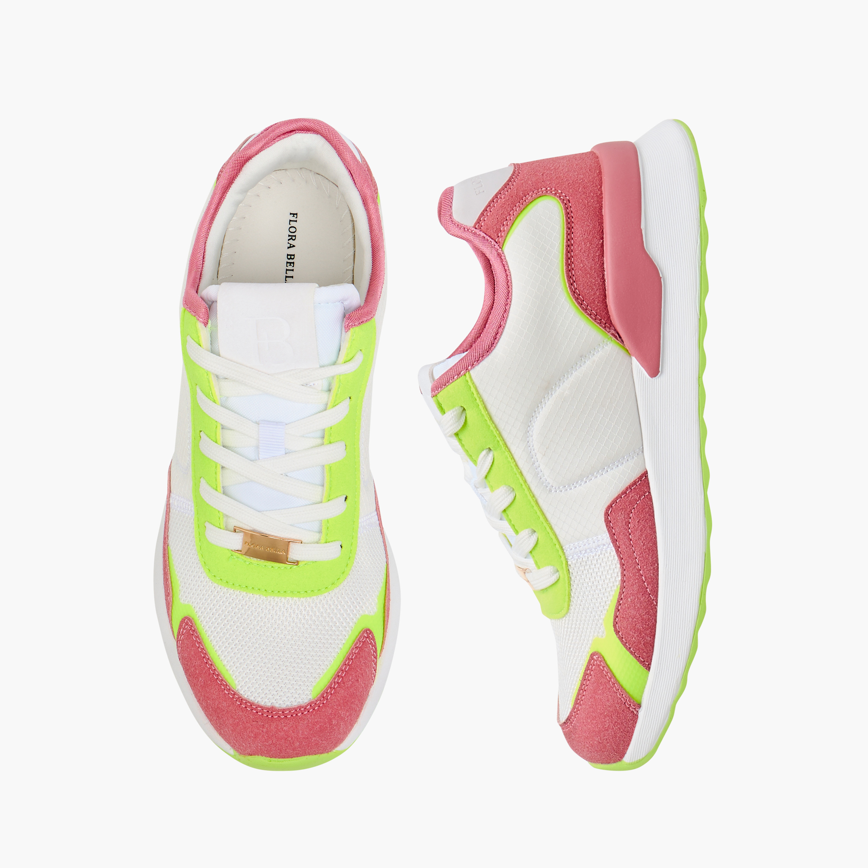 Flora Bella Colourblock Sneakers with Lace-Up Closure-women-shoes-sneakers-image-1
