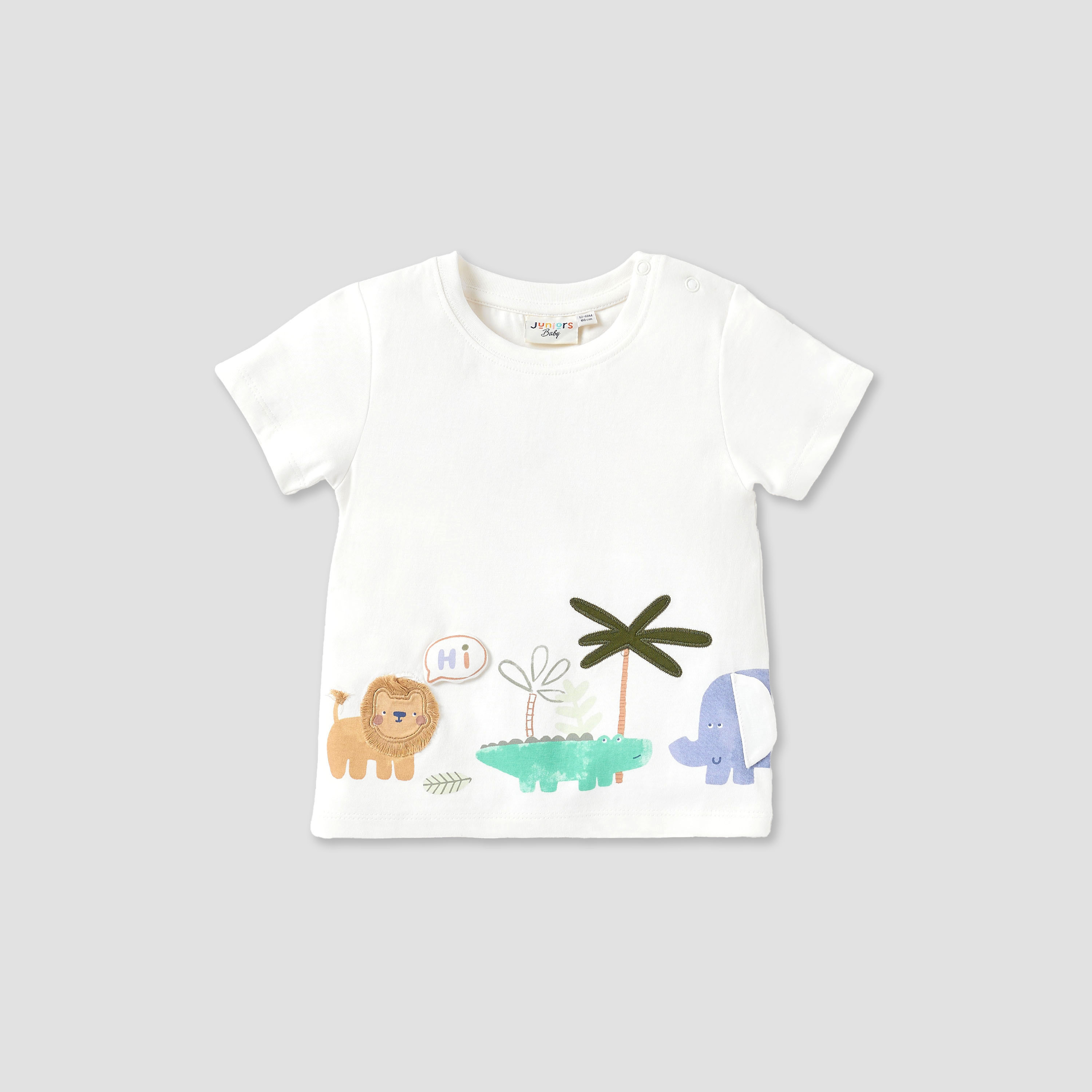 Juniors Animal Print T-shirt with Short Sleeves - Set of 3-baby-boys-clothing-multipacks-image-2