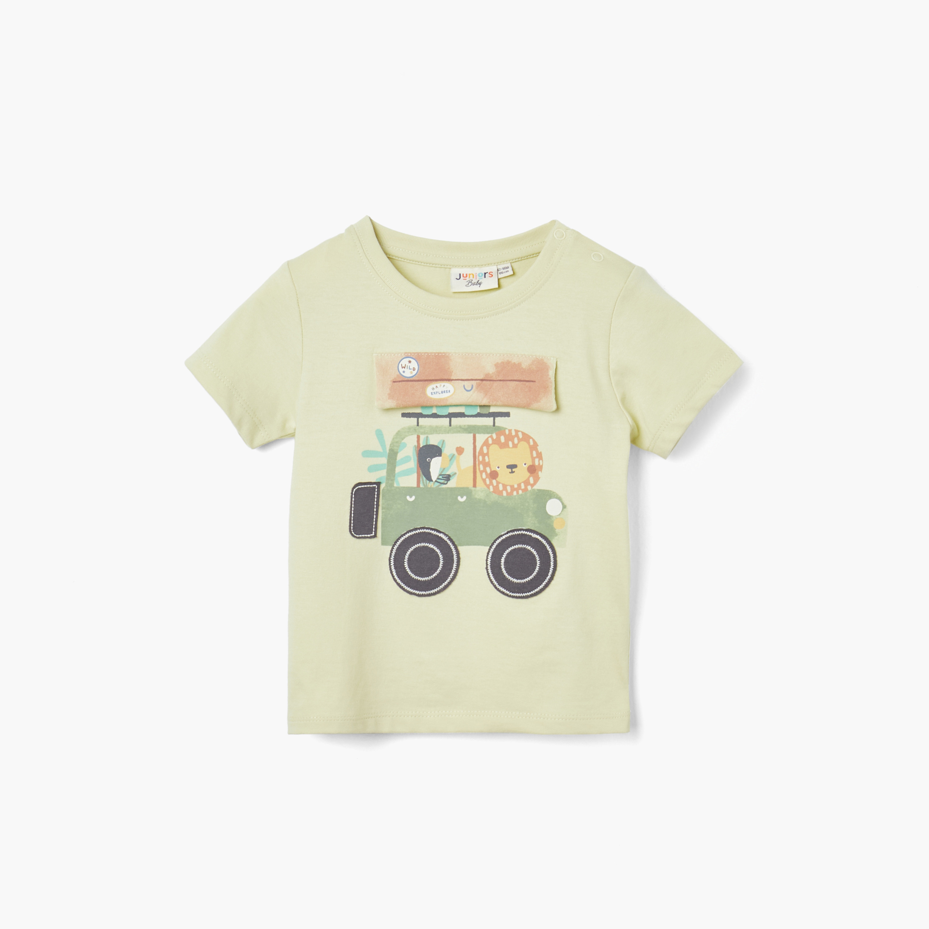 Juniors Printed T-shirt with Short Sleeves - Set of 3-baby-boys-clothing-multipacks-image-4