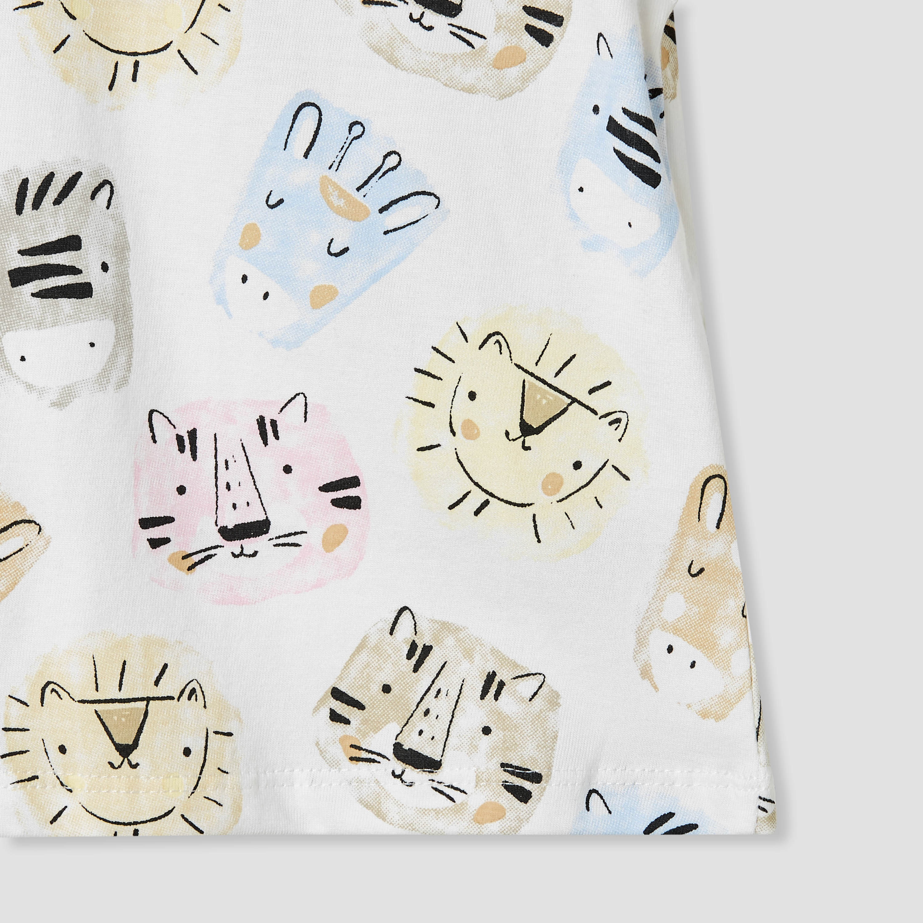 Juniors Tiger Print T-shirt with Short Sleeves-baby-boys-clothing-tshirtsandpolos-image-4