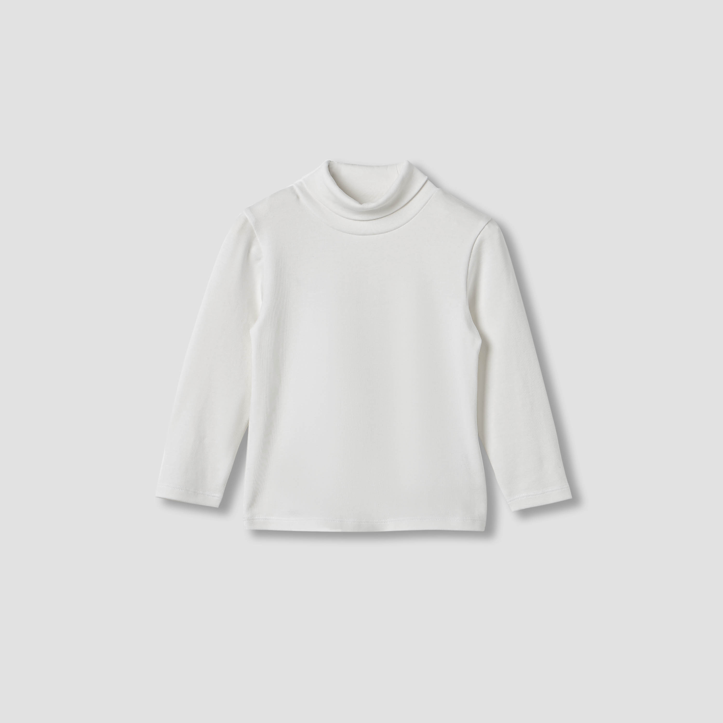 Juniors Solid Turtle Neck T-shirt with Long Sleeves - Set of 2-baby-boys-clothing-tshirtsandpolos-image-2