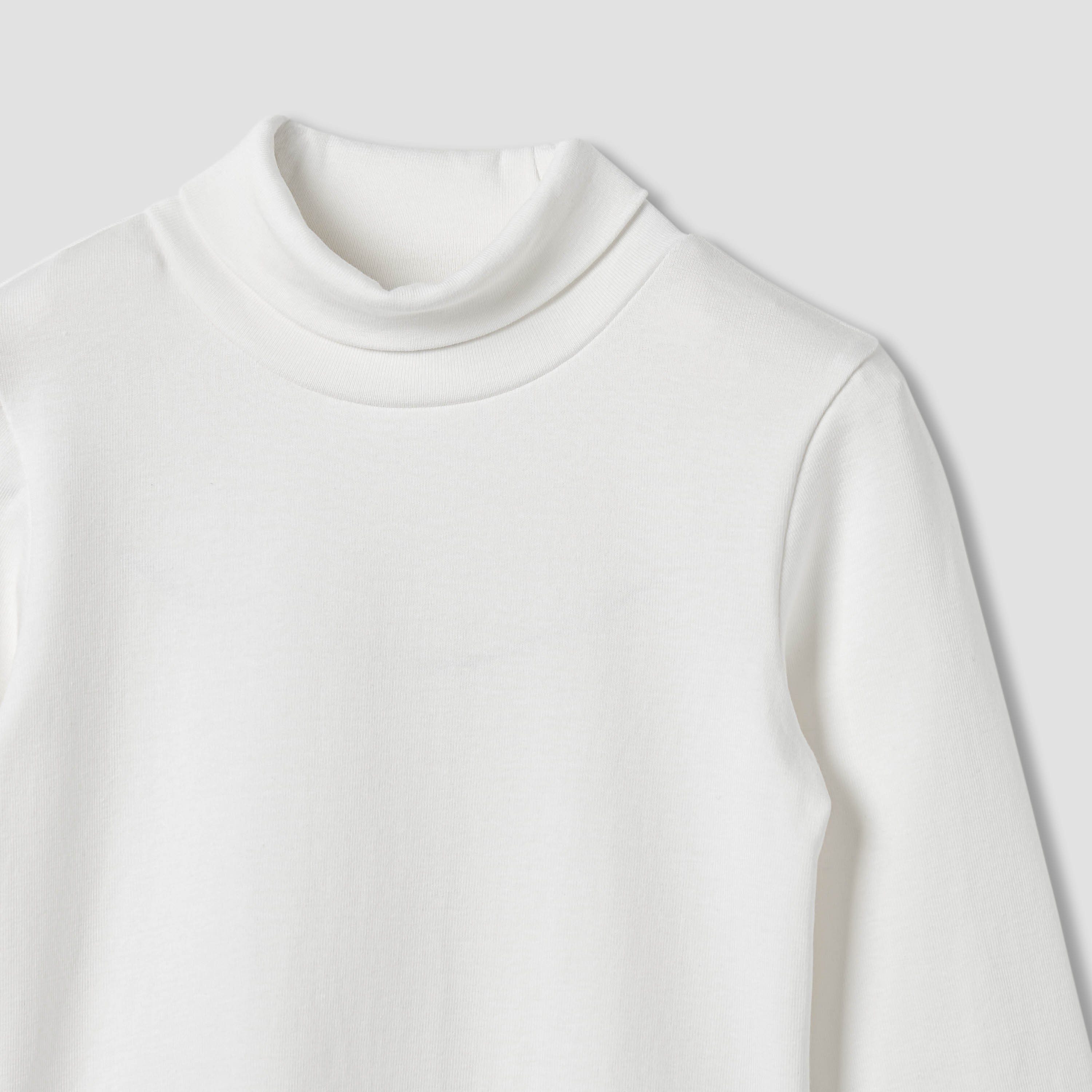 Juniors Solid Turtle Neck T-shirt with Long Sleeves - Set of 2-baby-boys-clothing-tshirtsandpolos-image-4