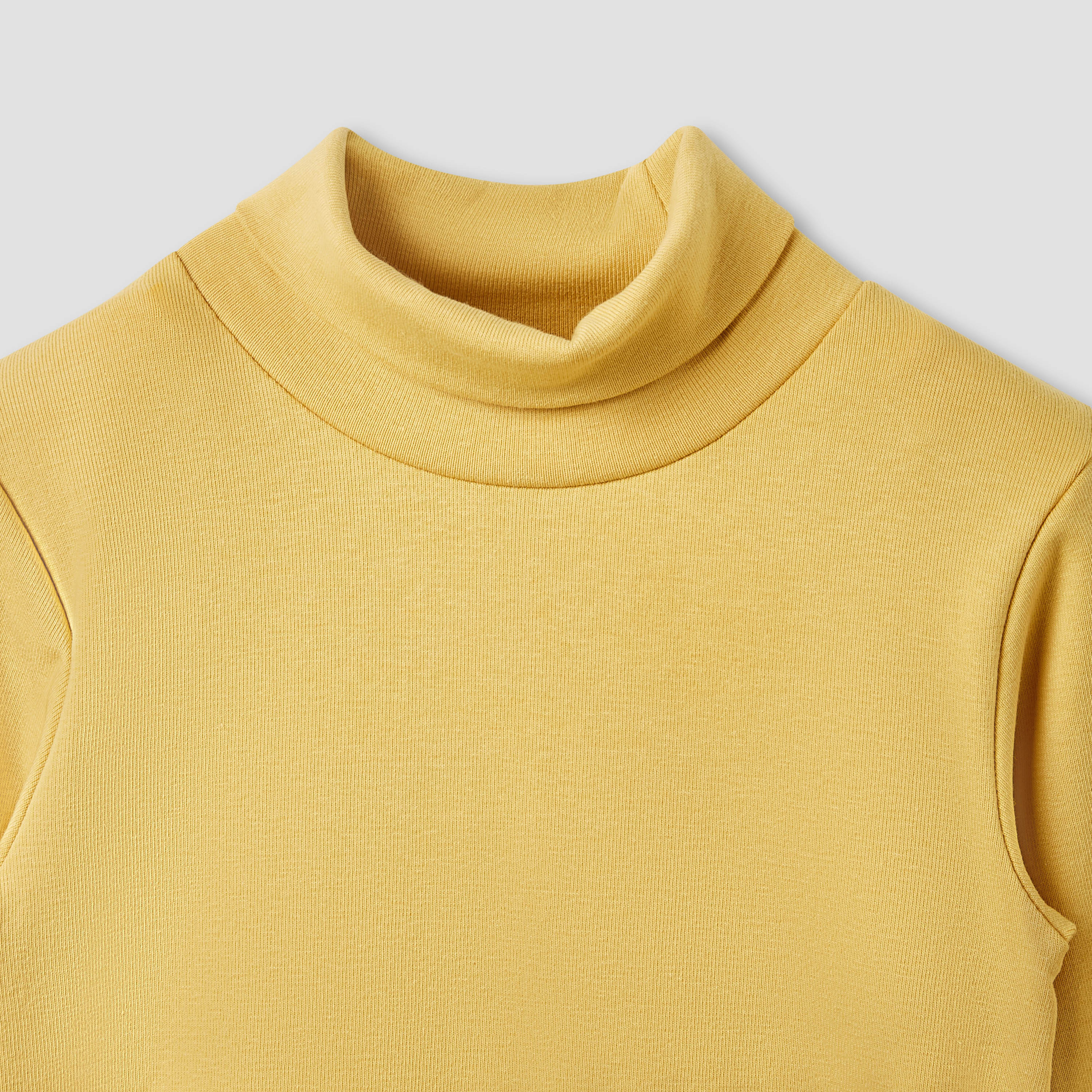 Juniors Solid Turtle Neck T-shirt with Long Sleeves - Set of 2-baby-boys-clothing-tshirtsandpolos-image-4