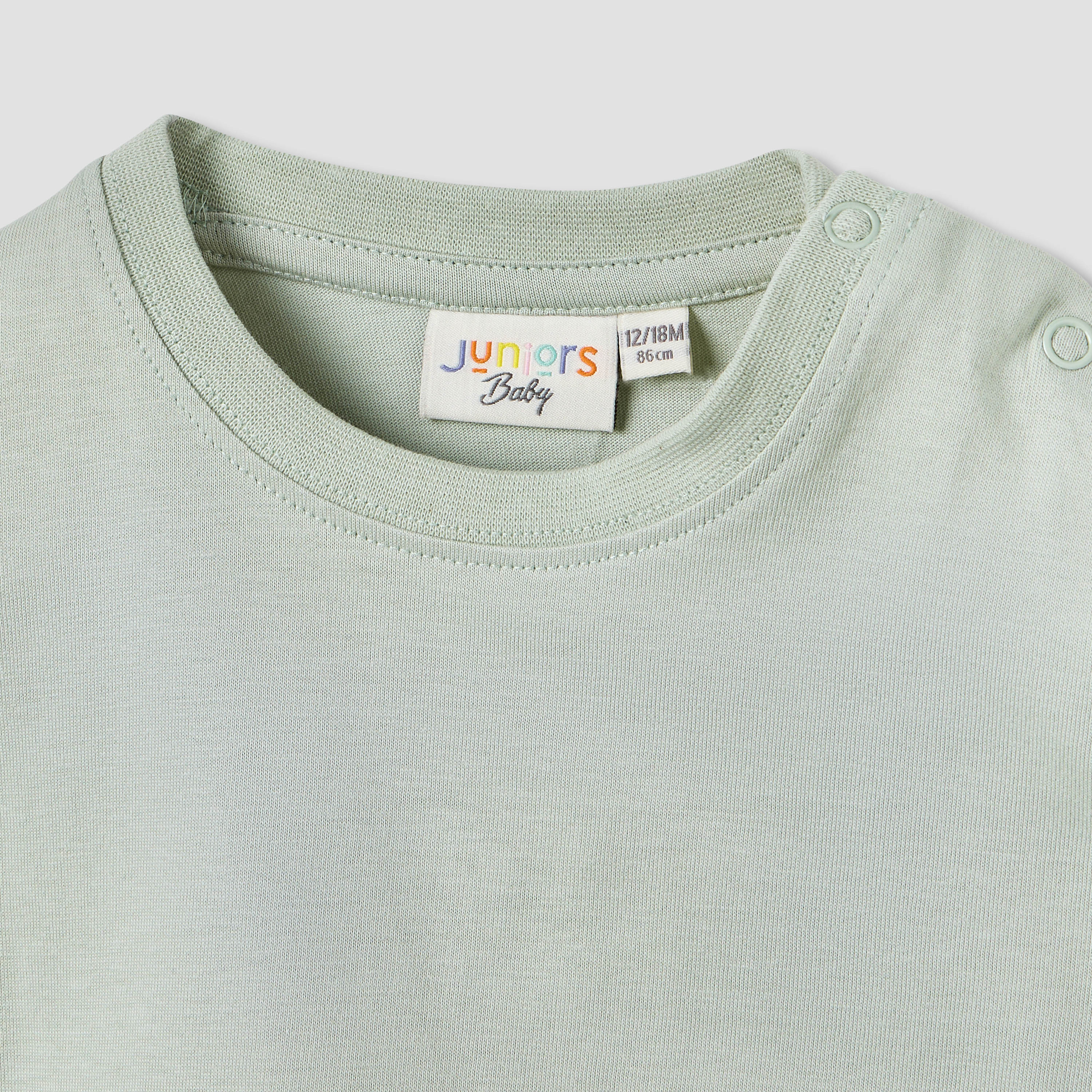 Juniors Solid T-shirt with Short Sleeves and Button Closure - Set of 2-baby-boys-clothing-tshirtsandpolos-image-4