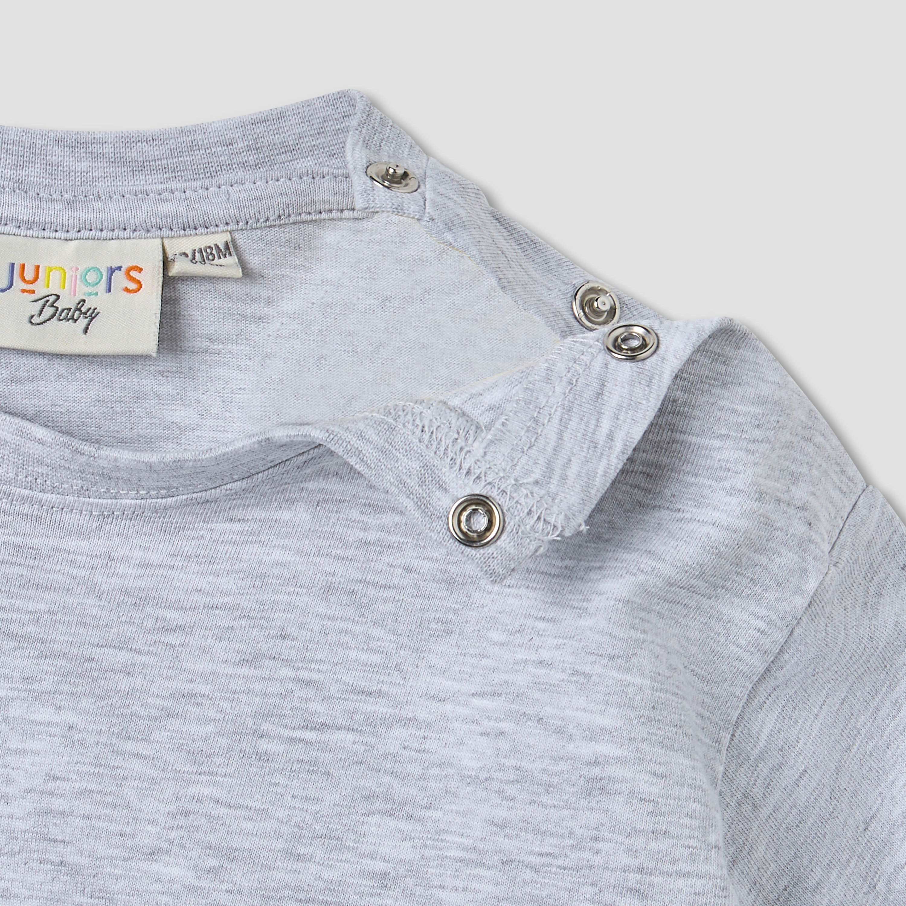 Juniors Solid T-shirt with Short Sleeves and Button Closure - Set of 2-baby-boys-clothing-tshirtsandpolos-image-5