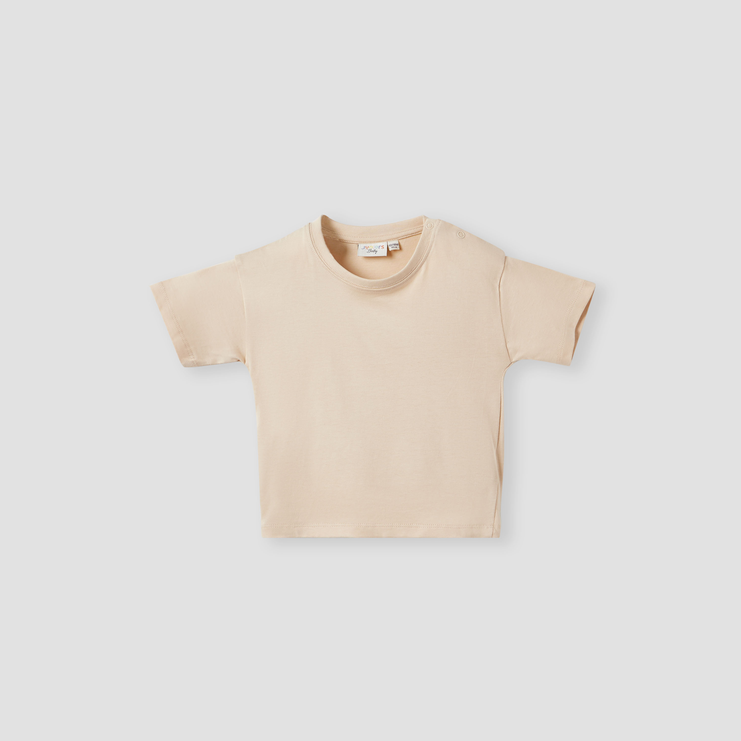 Juniors Solid T-shirt with Short Sleeves and Button Closure - Set of 2-baby-boys-clothing-tshirtsandpolos-image-3