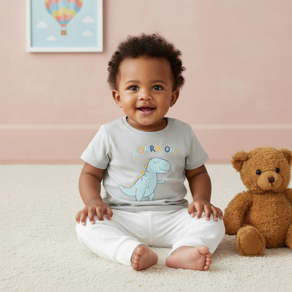 Juniors Dinosaur Print T-shirt-baby-boys-clothing-tshirtsandpolos-image-1