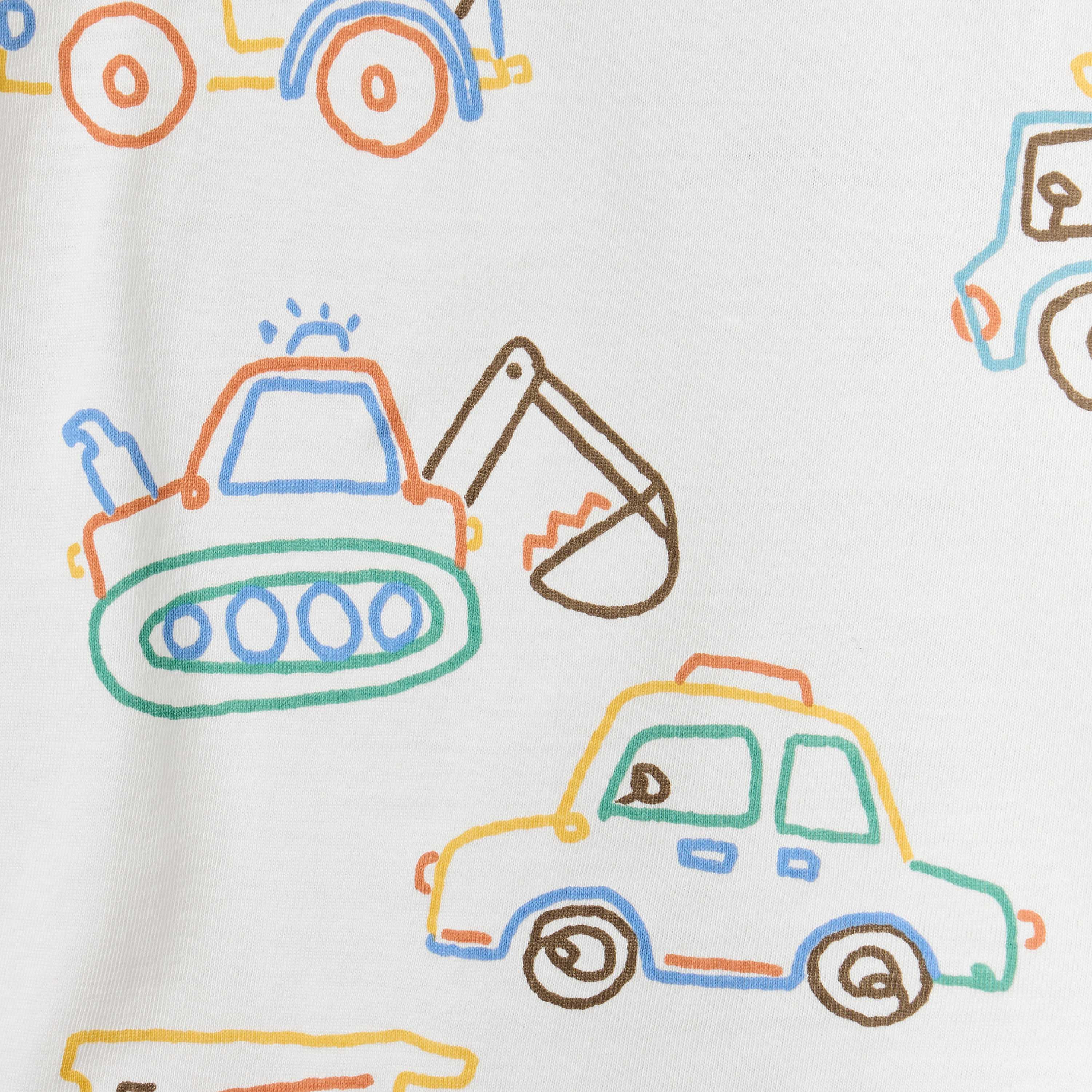 Juniors Vehicle Print T-shirt with Short Sleeves-baby-boys-clothing-tshirtsandpolos-image-4