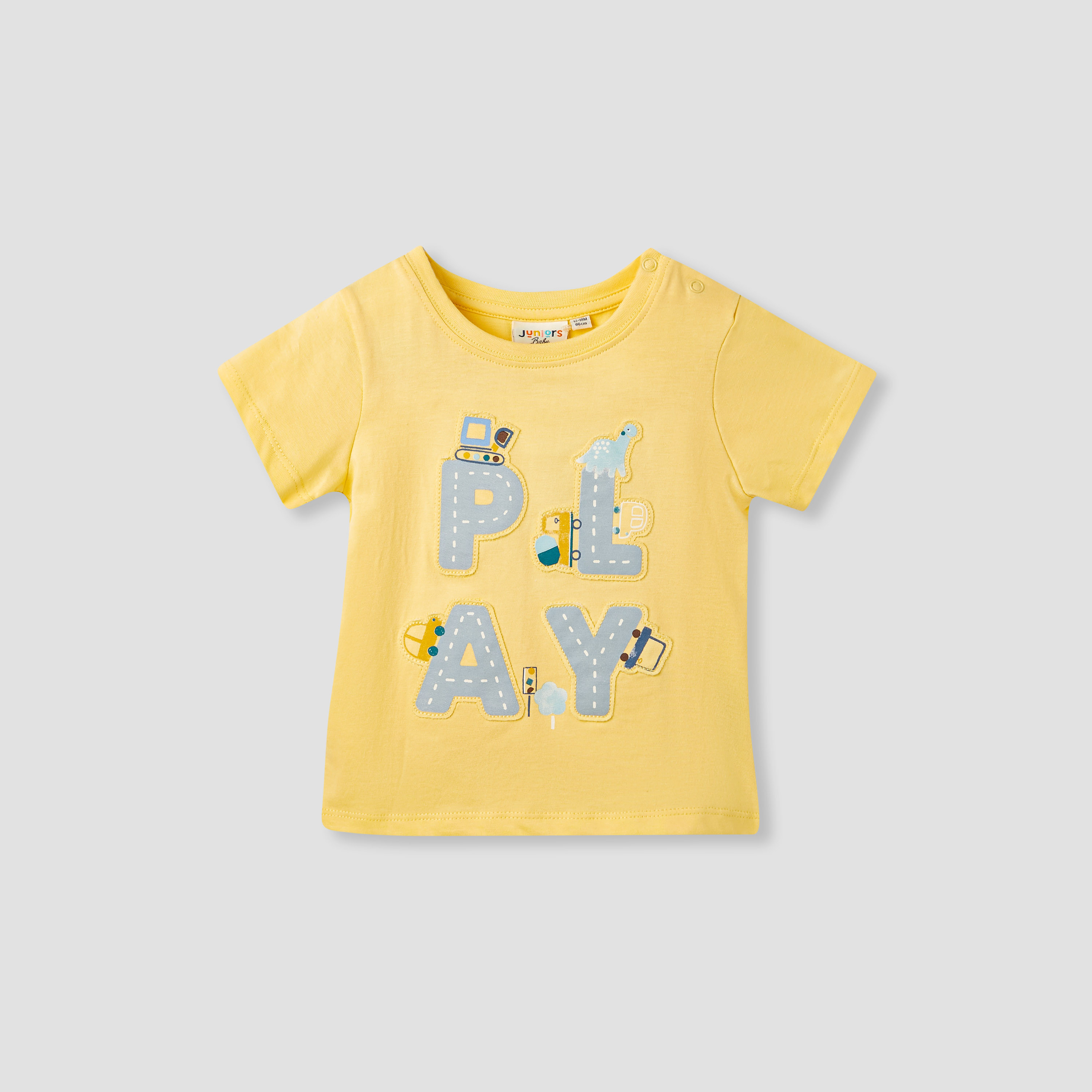 تيشيرت بأكمام قصيرة وطبعات من جونيورز - طقم من 3 قطع-baby-boys-clothing-multipacks-image-4