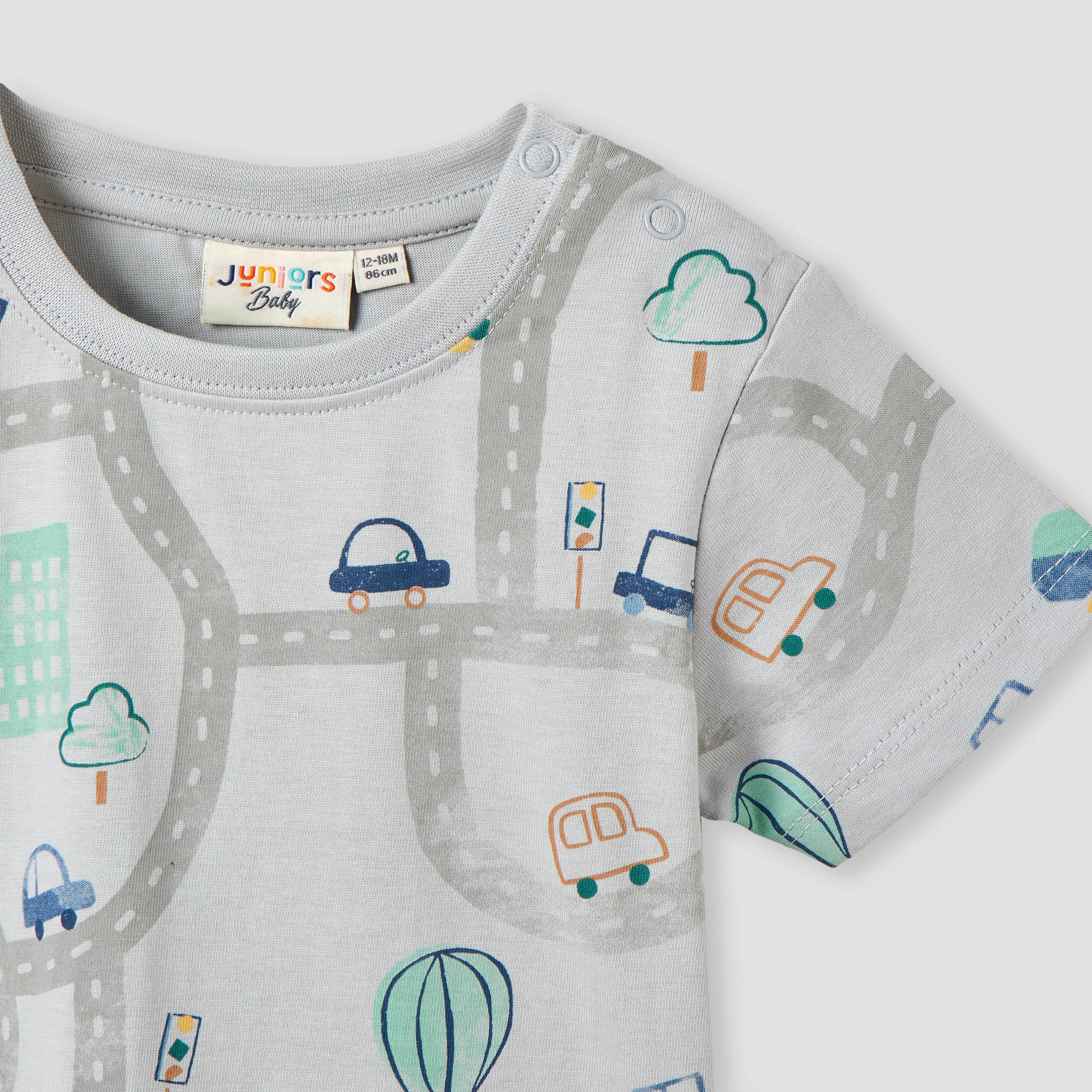Juniors Printed T-shirt with Short Sleeves - Set of 3-baby-boys-clothing-multipacks-image-6