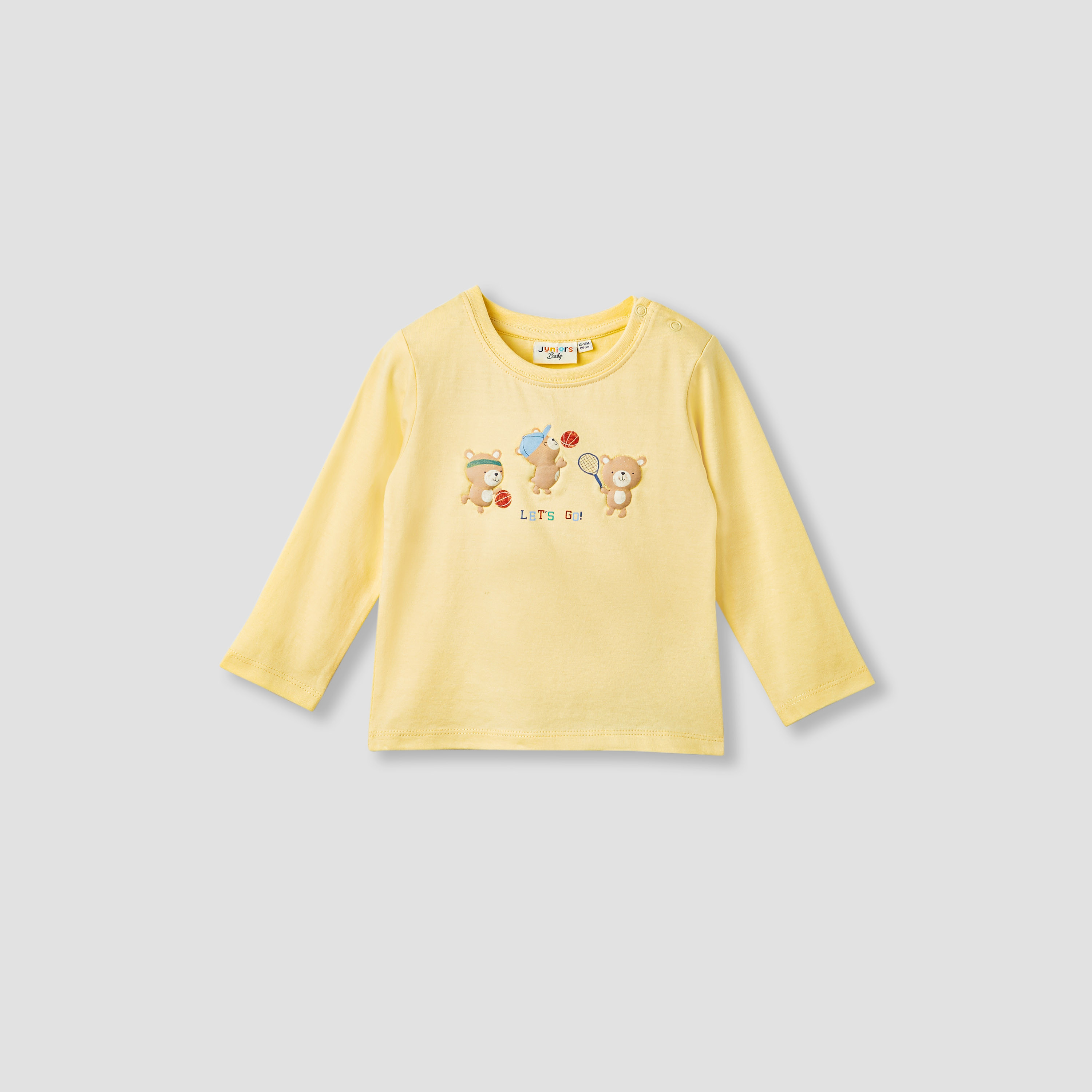 Juniors Printed T-shirt with Long Sleeves - Set of 3-boys-clothing-multipacks-image-3