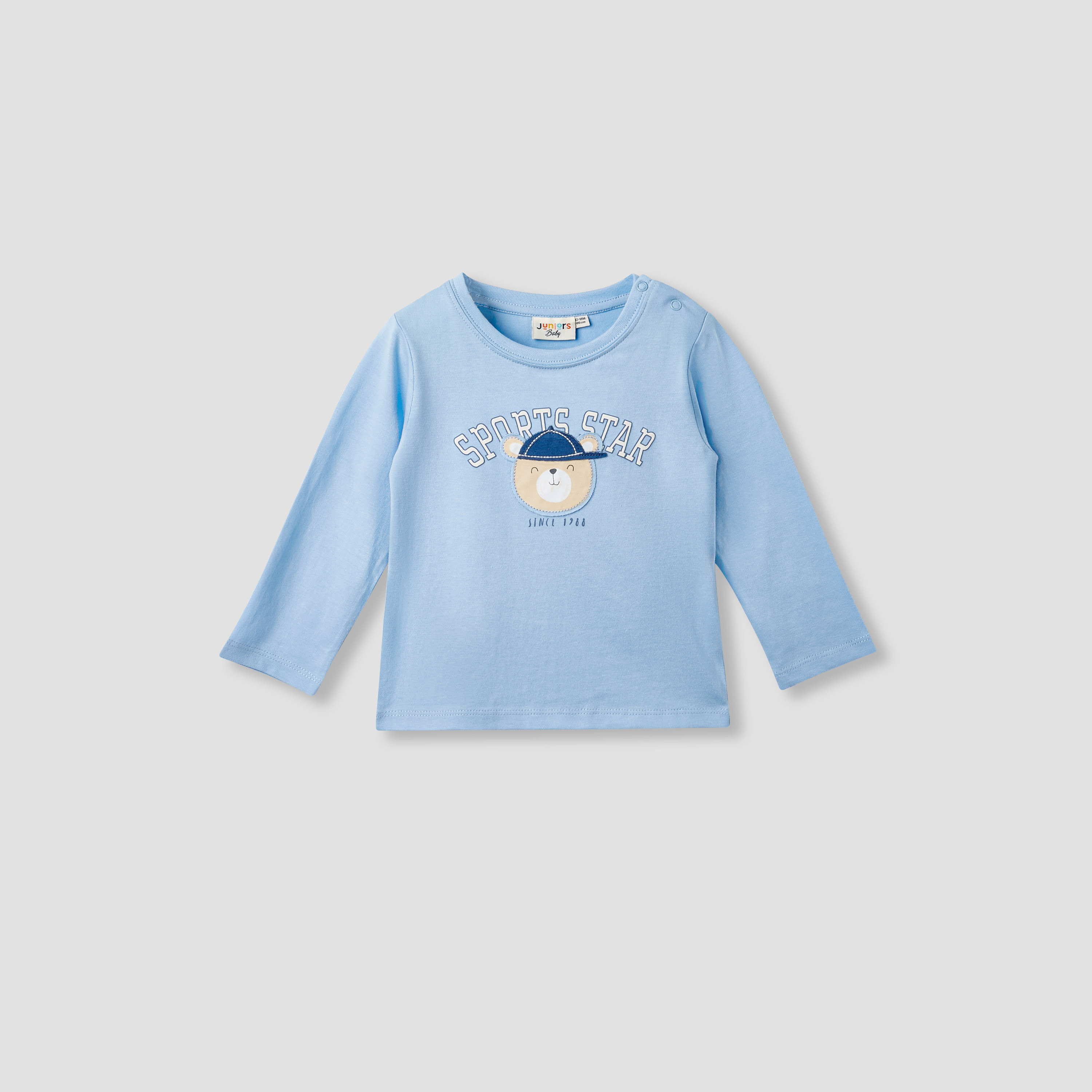 Juniors Printed T-shirt with Long Sleeves - Set of 3-boys-clothing-multipacks-image-2