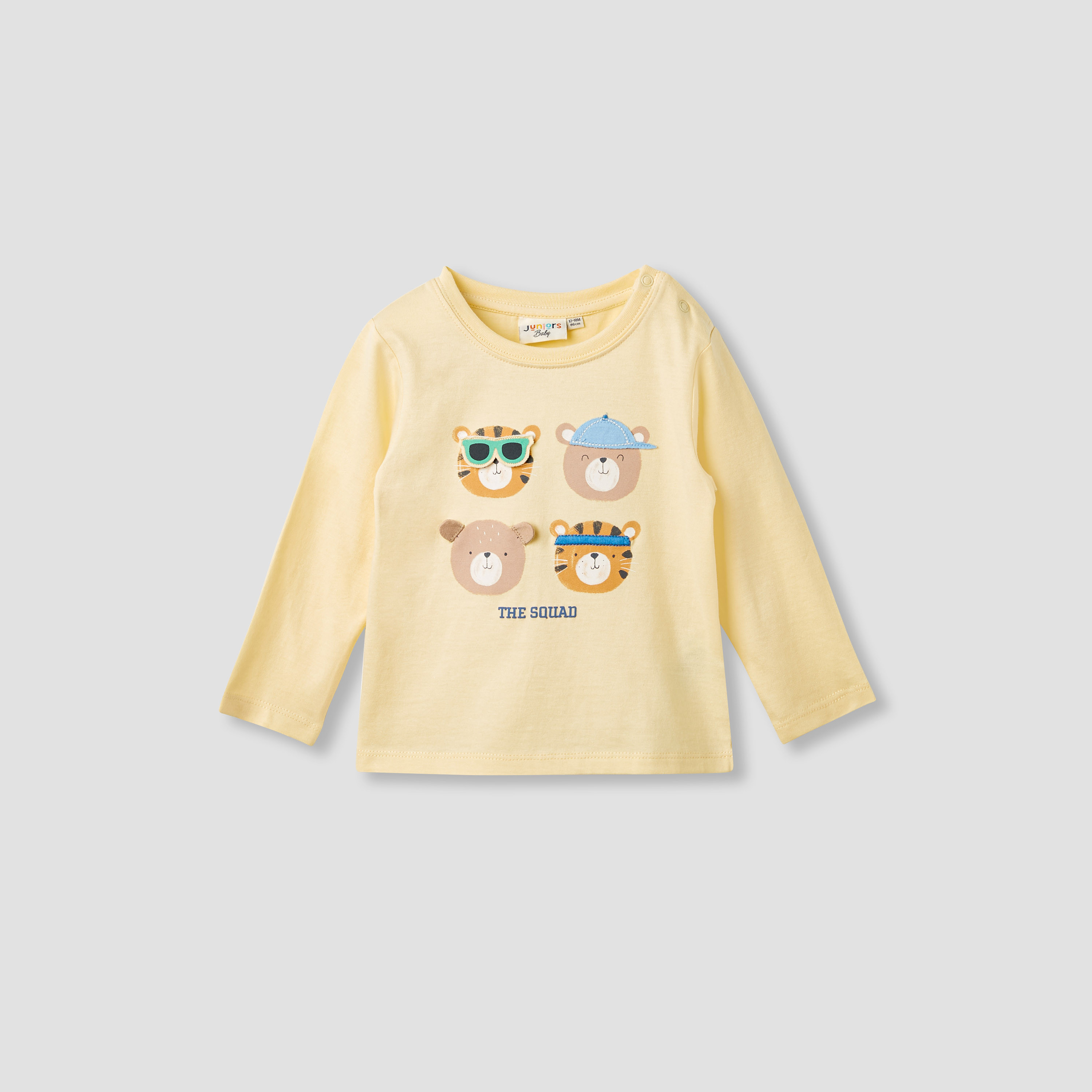Juniors Printed T-shirt with Long Sleeves - Set of 3-boys-clothing-multipacks-image-3