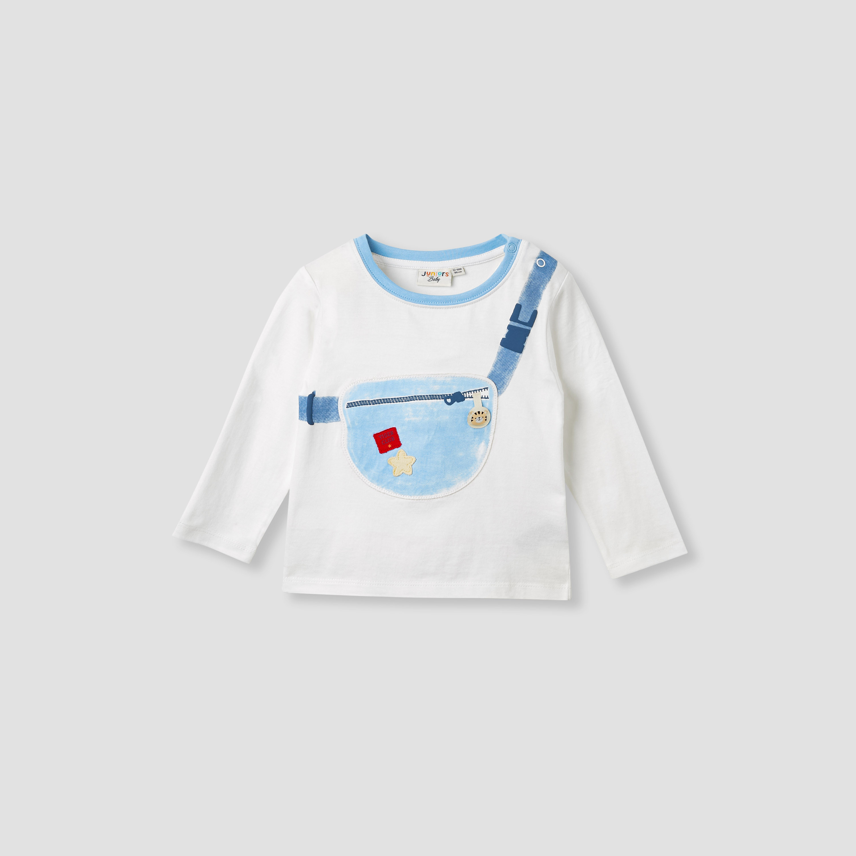 Juniors Printed T-shirt with Long Sleeves - Set of 3-boys-clothing-multipacks-image-4