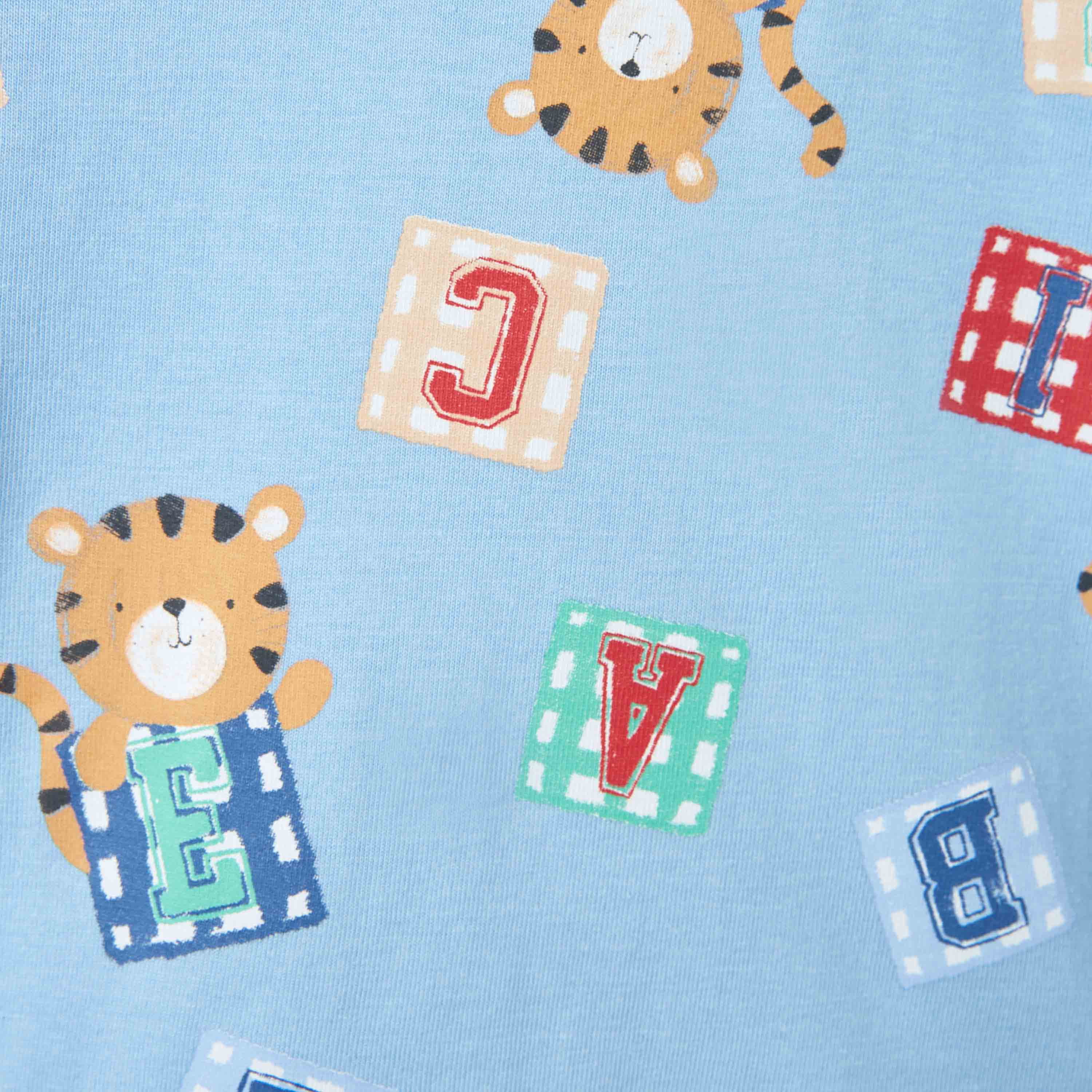 Juniors Printed T-shirt with Long Sleeves - Set of 3-boys-clothing-multipacks-image-7
