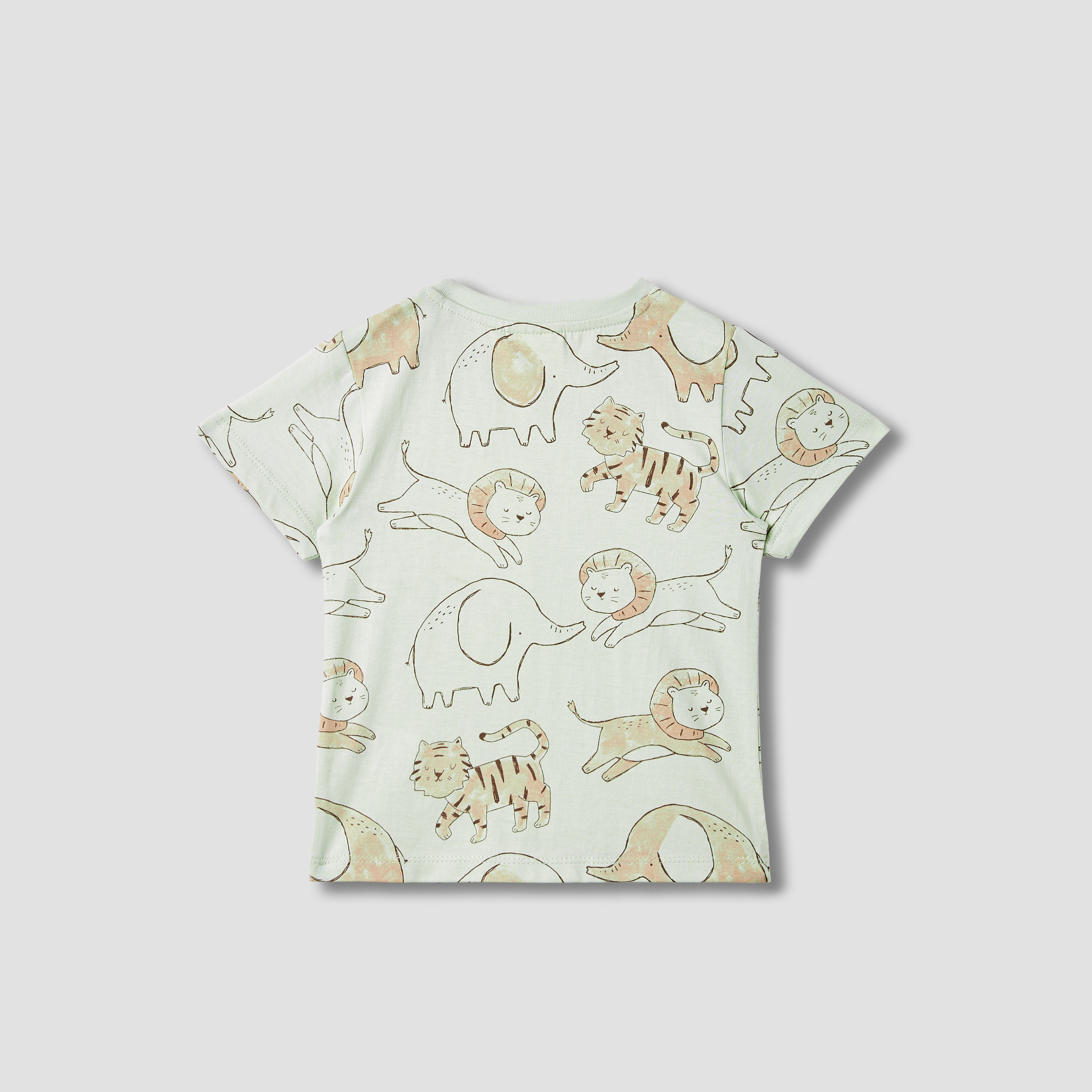 Juniors Animal Print T-shirt with Short Sleeves-baby-boys-clothing-tshirtsandpolos-image-2