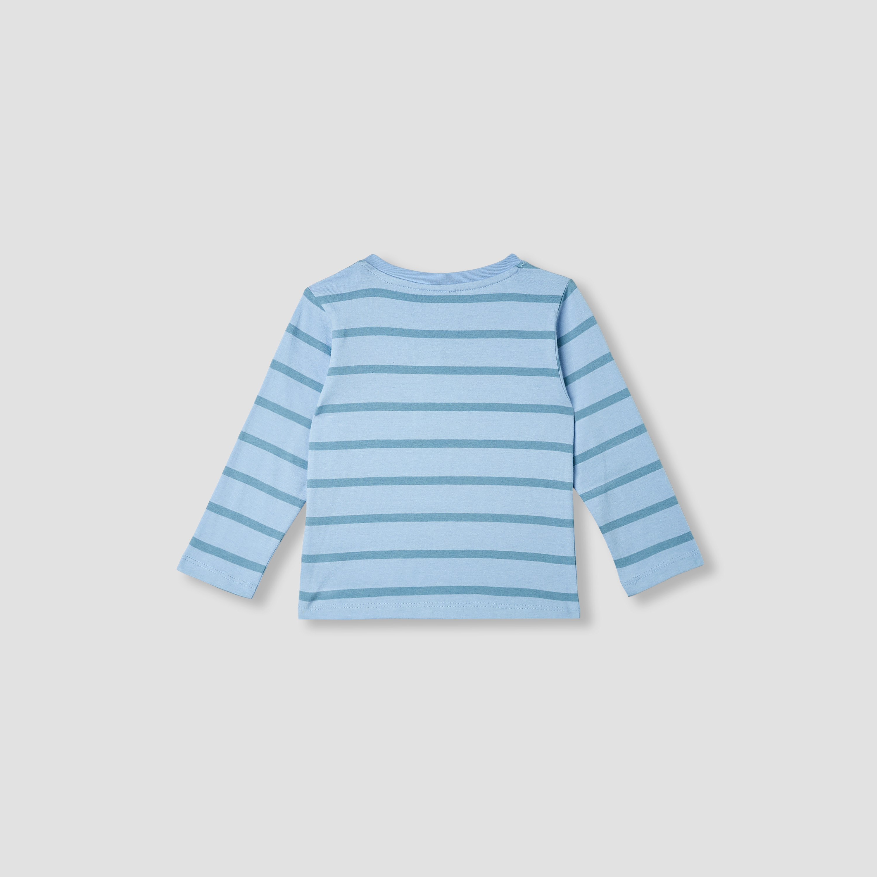 تيشيرت مخطط بطبعات شعار وأكمام طويلة من جونيورز-baby-boys-clothing-tshirtsandpolos-image-3