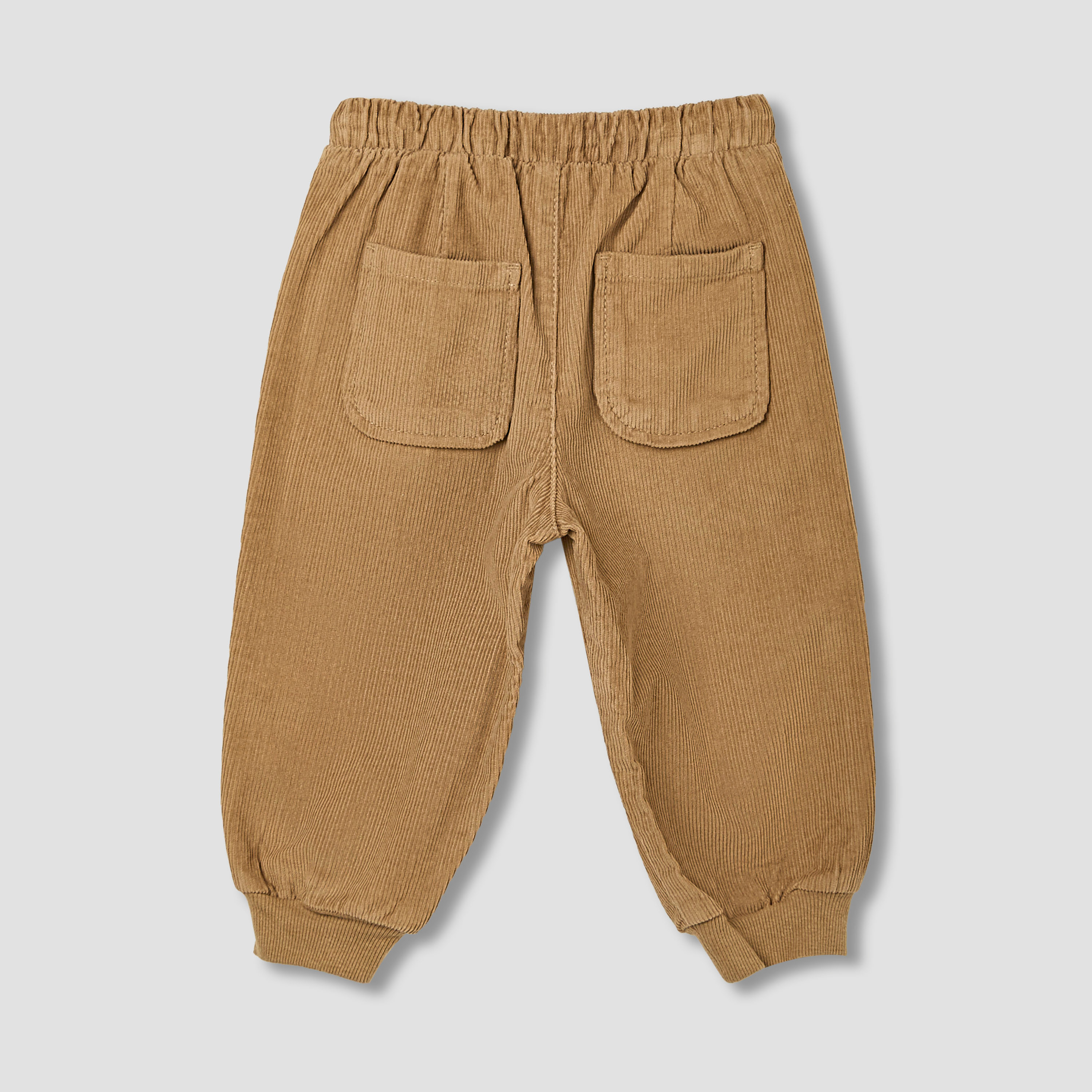 Juniors Solid Corduroy Cargo Joggers with Pockets-baby-boys-clothing-bottoms-joggersandtrackpants-image-2