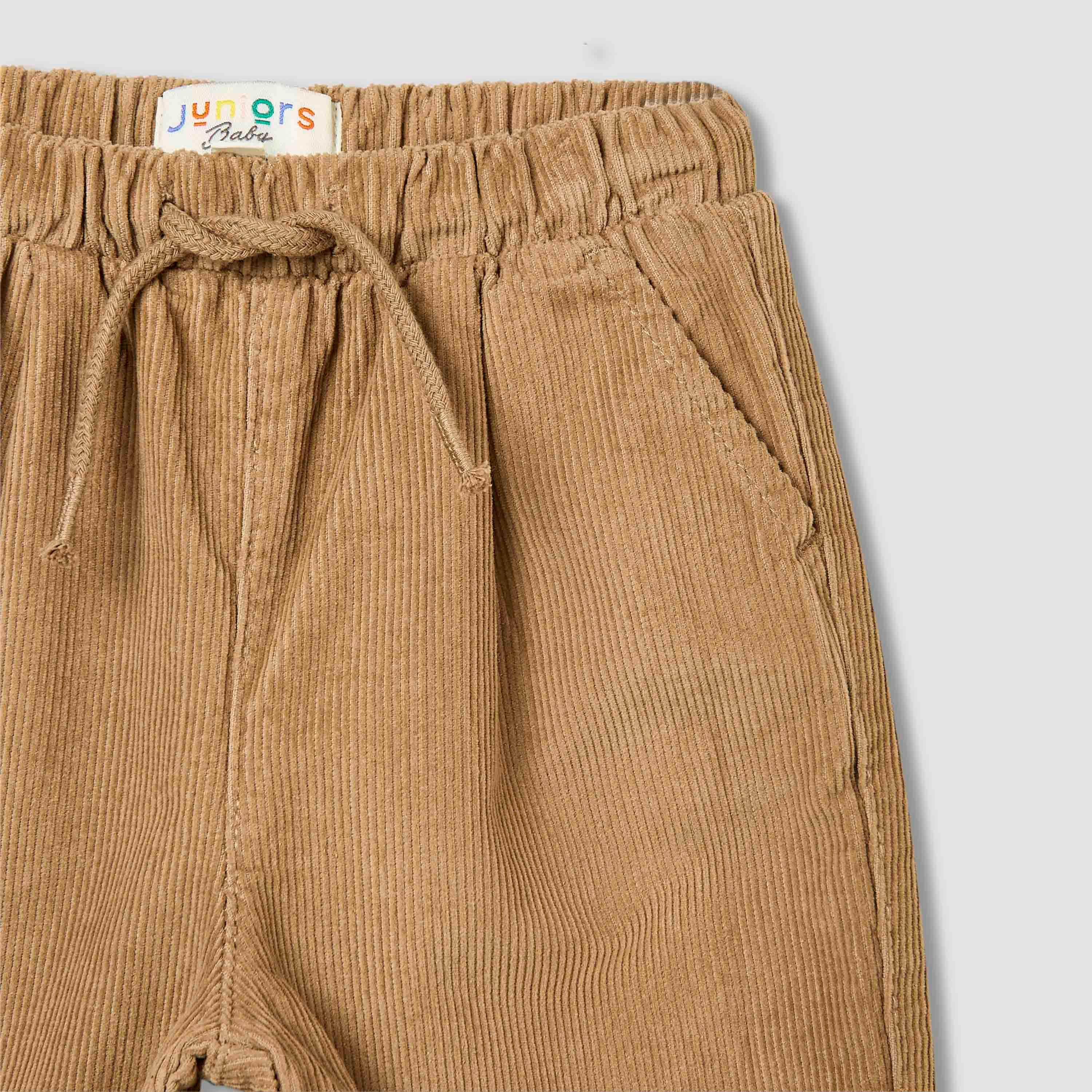 Juniors Solid Corduroy Cargo Joggers with Pockets-baby-boys-clothing-bottoms-joggersandtrackpants-image-3