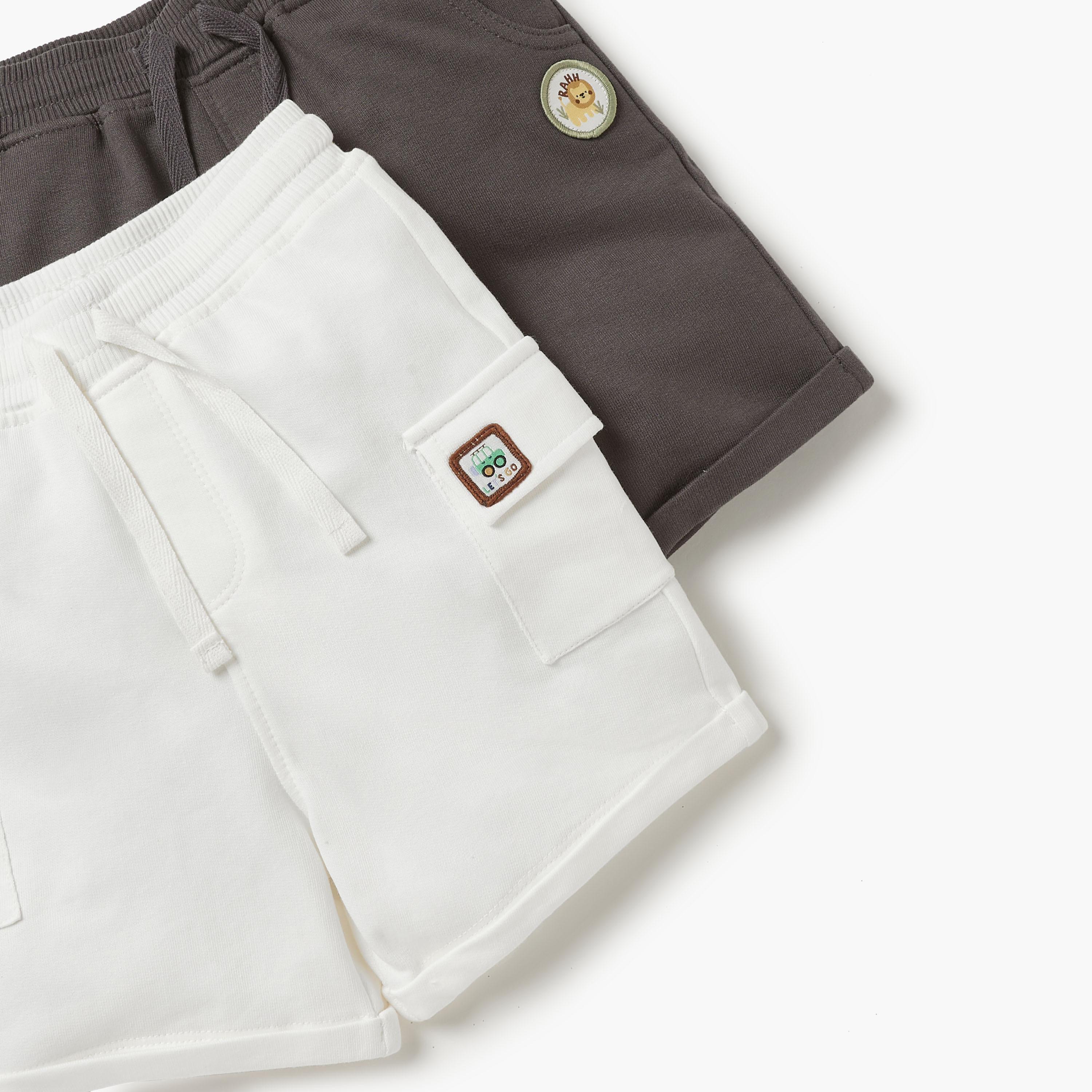 Juniors Assorted Shorts with Drawstring Closure - Set of 2-baby-boys-clothing-bottoms-shorts-image-5