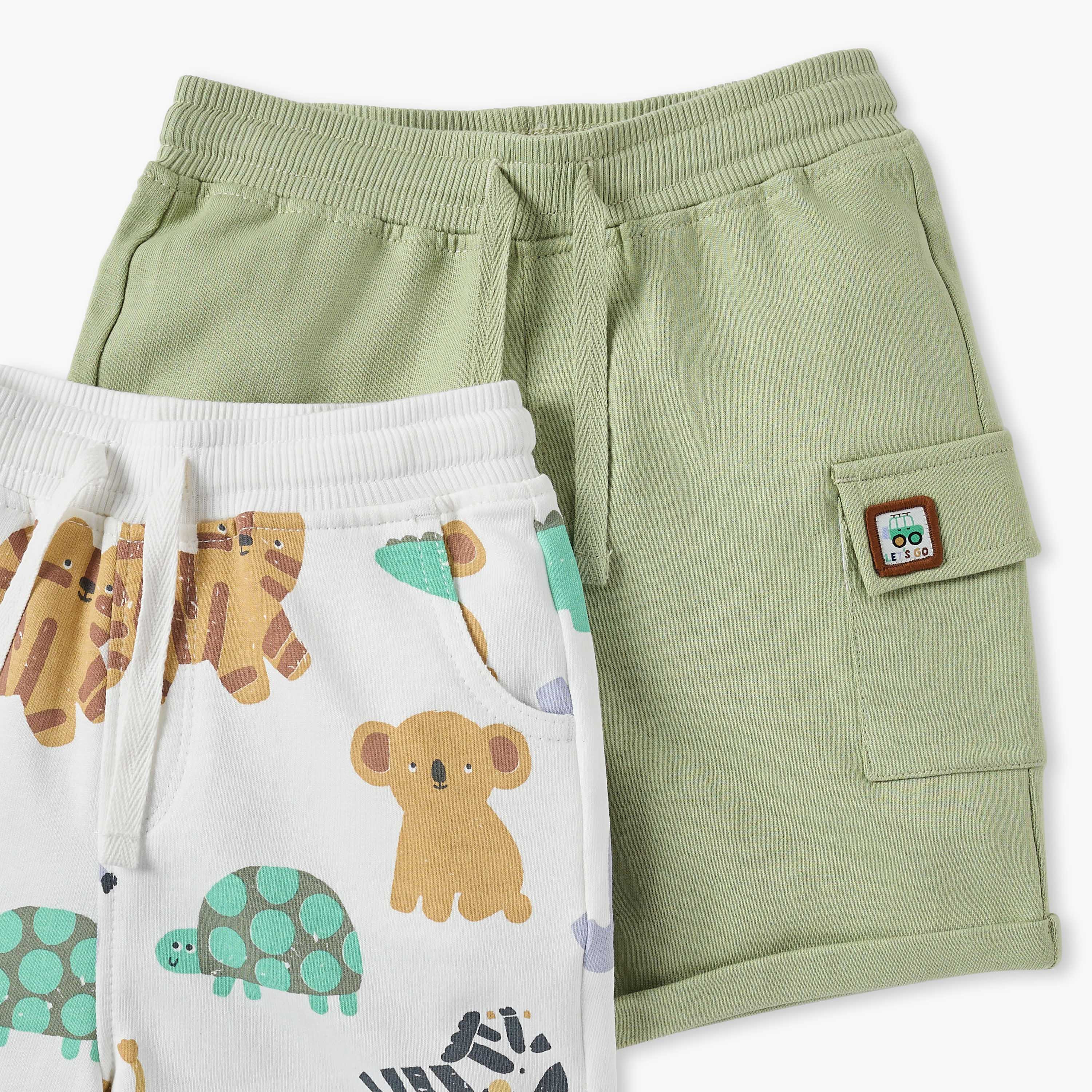 Juniors Assorted Shorts with Drawstring Closure - Set of 2-baby-boys-clothing-bottoms-shorts-image-4