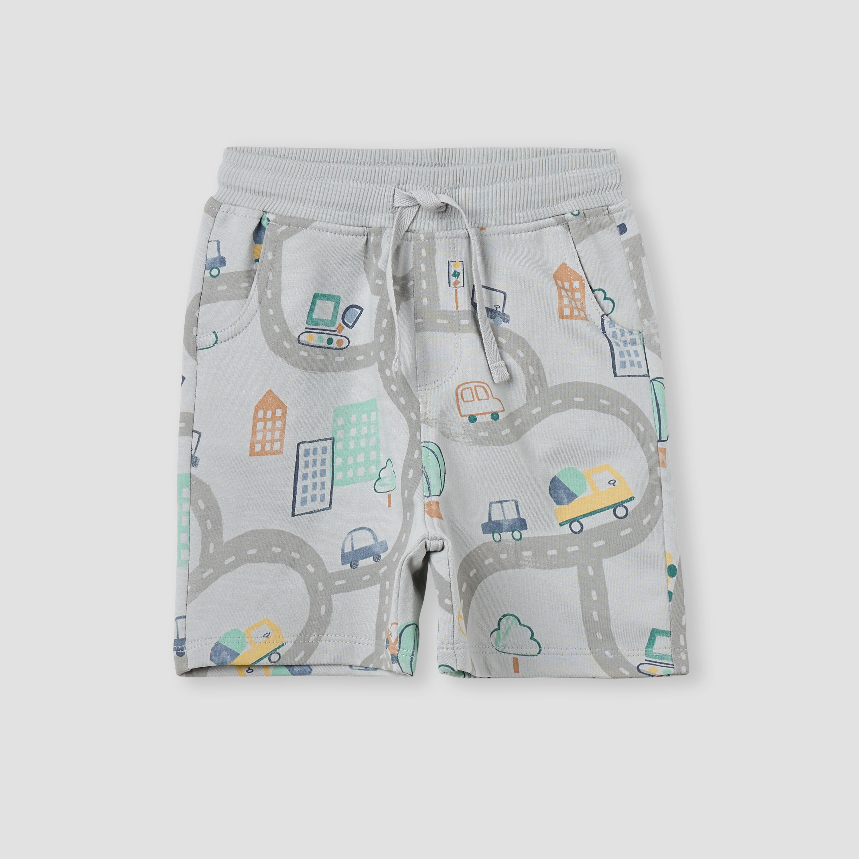 Juniors Printed Shorts with Pockets - Set of 2-baby-boys-clothing-bottoms-shorts-image-2